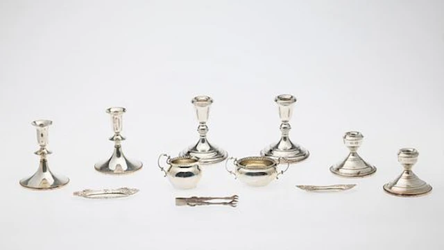 6 Sterling Candlesticks & Other Sterling Articles