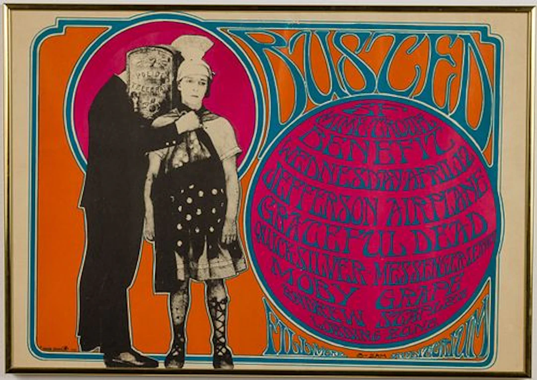 Grateful Dead 1967 "Busted" Benefit Poster