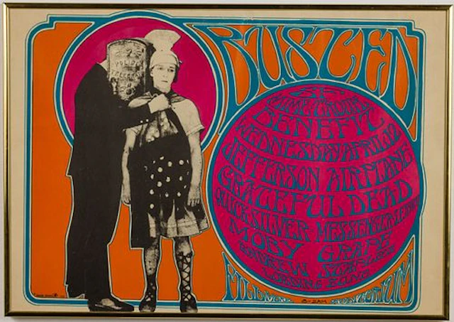 Grateful Dead 1967 "Busted" Benefit Poster
