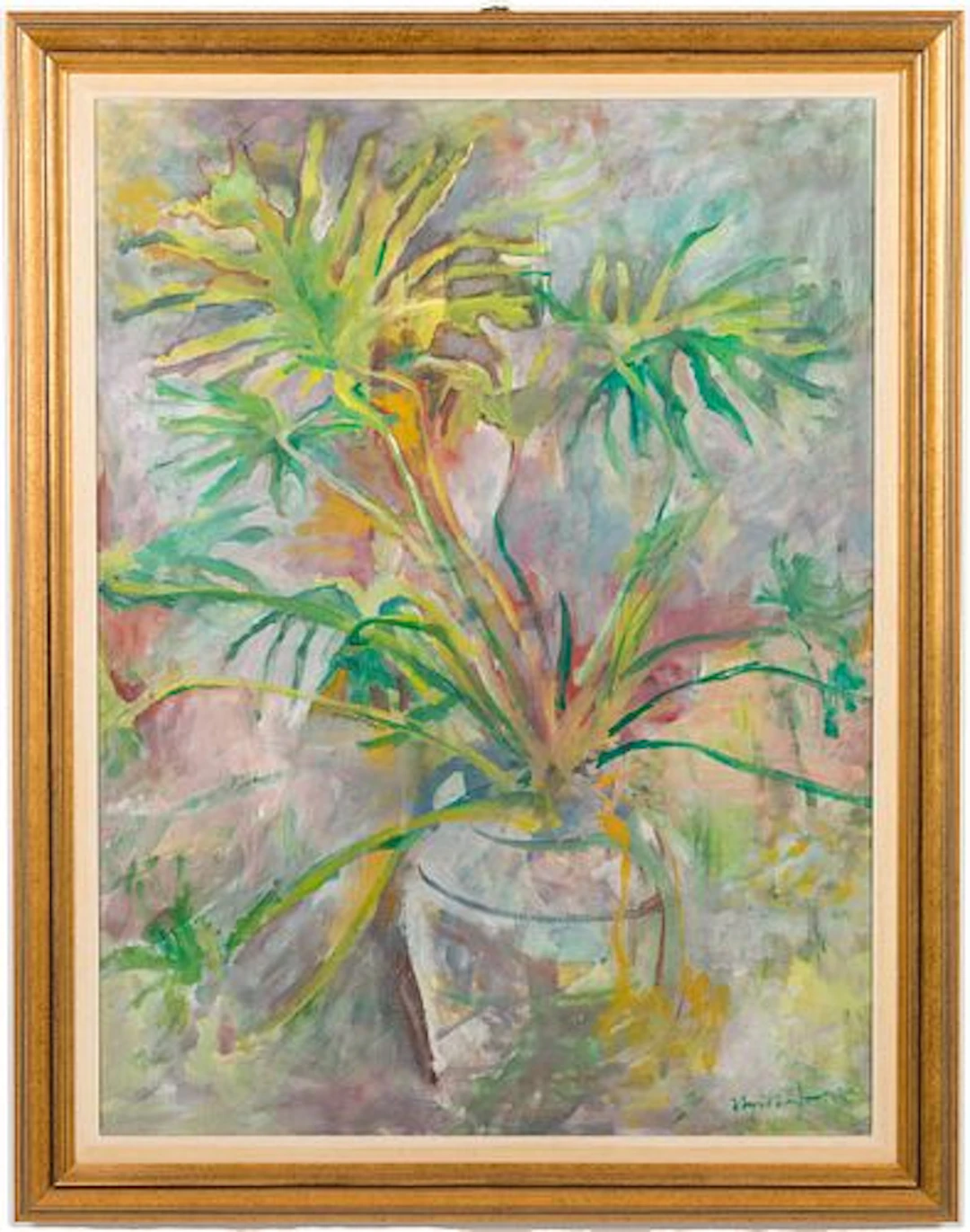 Myrtle Jones, Philodendron Tree, Oil on Canvas