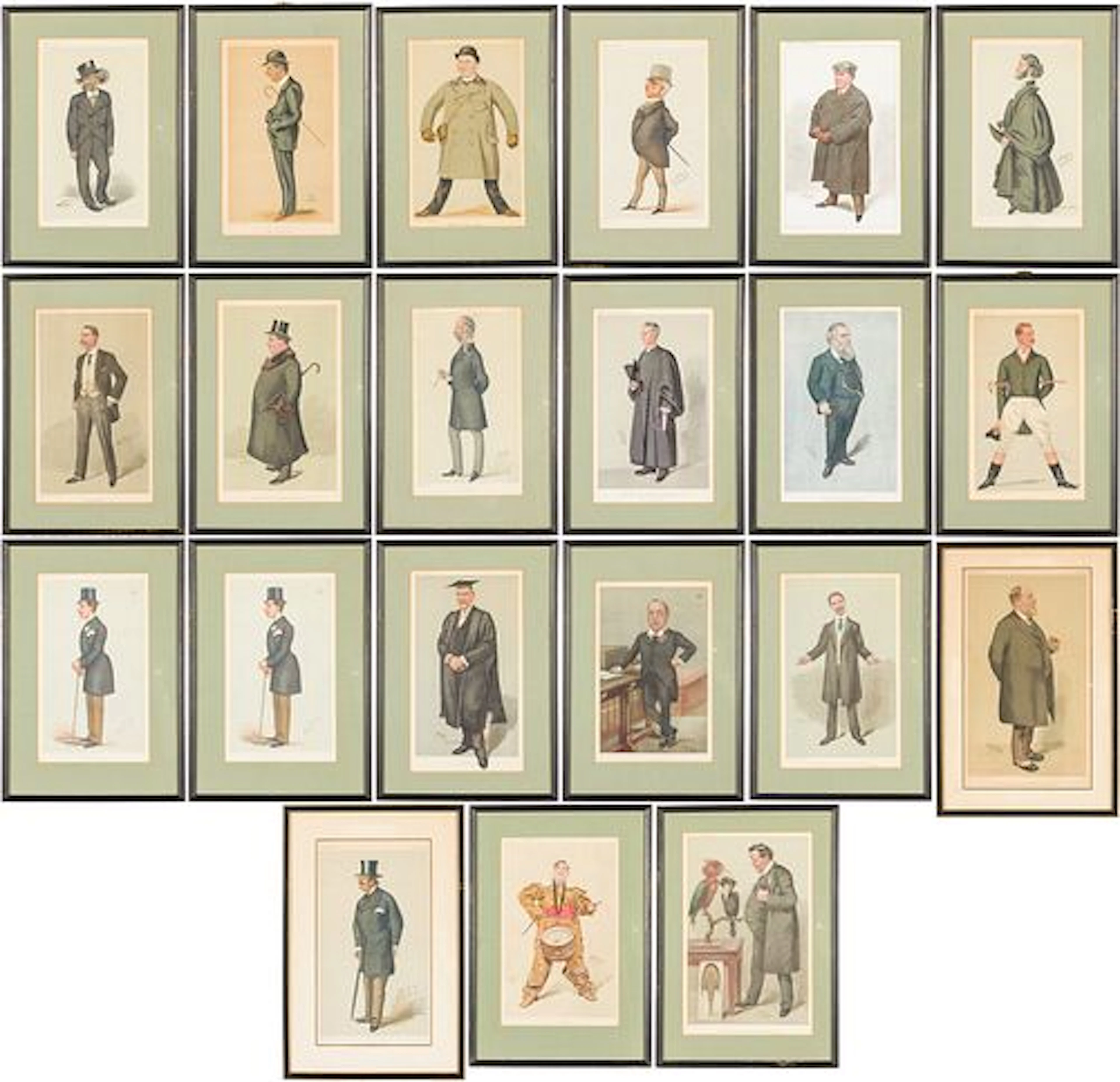 Large Group of 21 Spy and Other Artists Prints