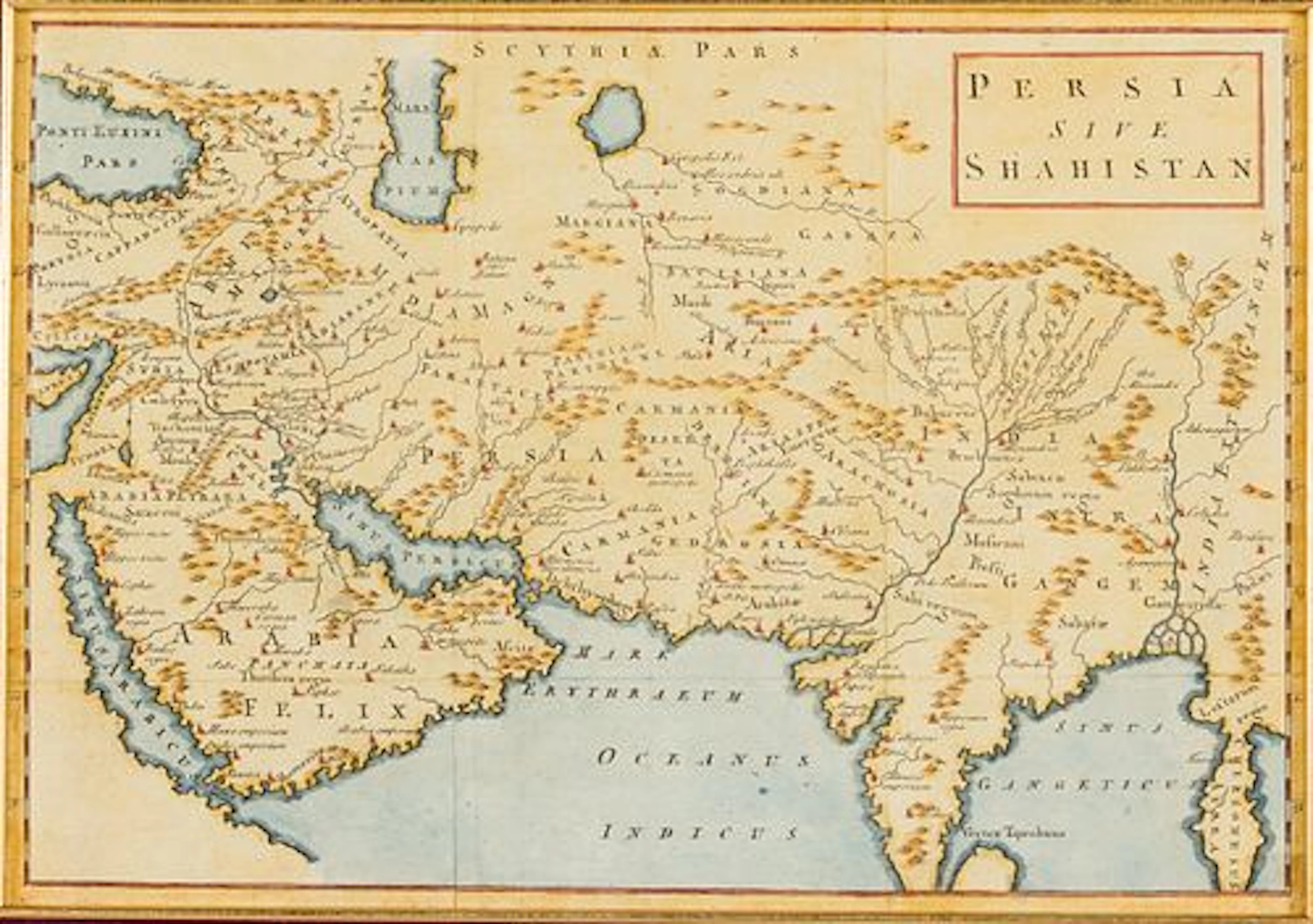 Persia Sive Shahistan, Engraving of the Middle East