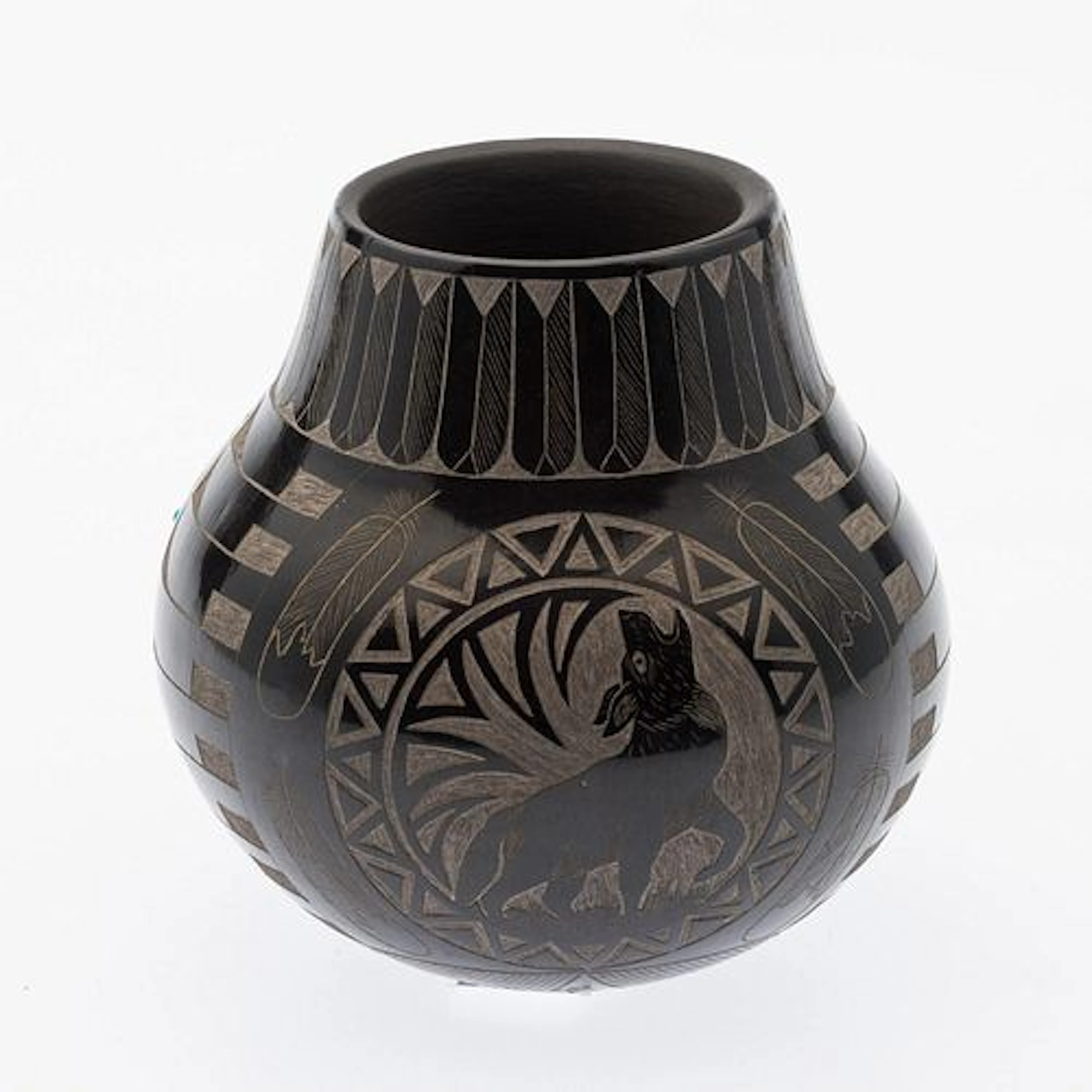 Red Starr (1937-2018), Blackware Pot, Sioux