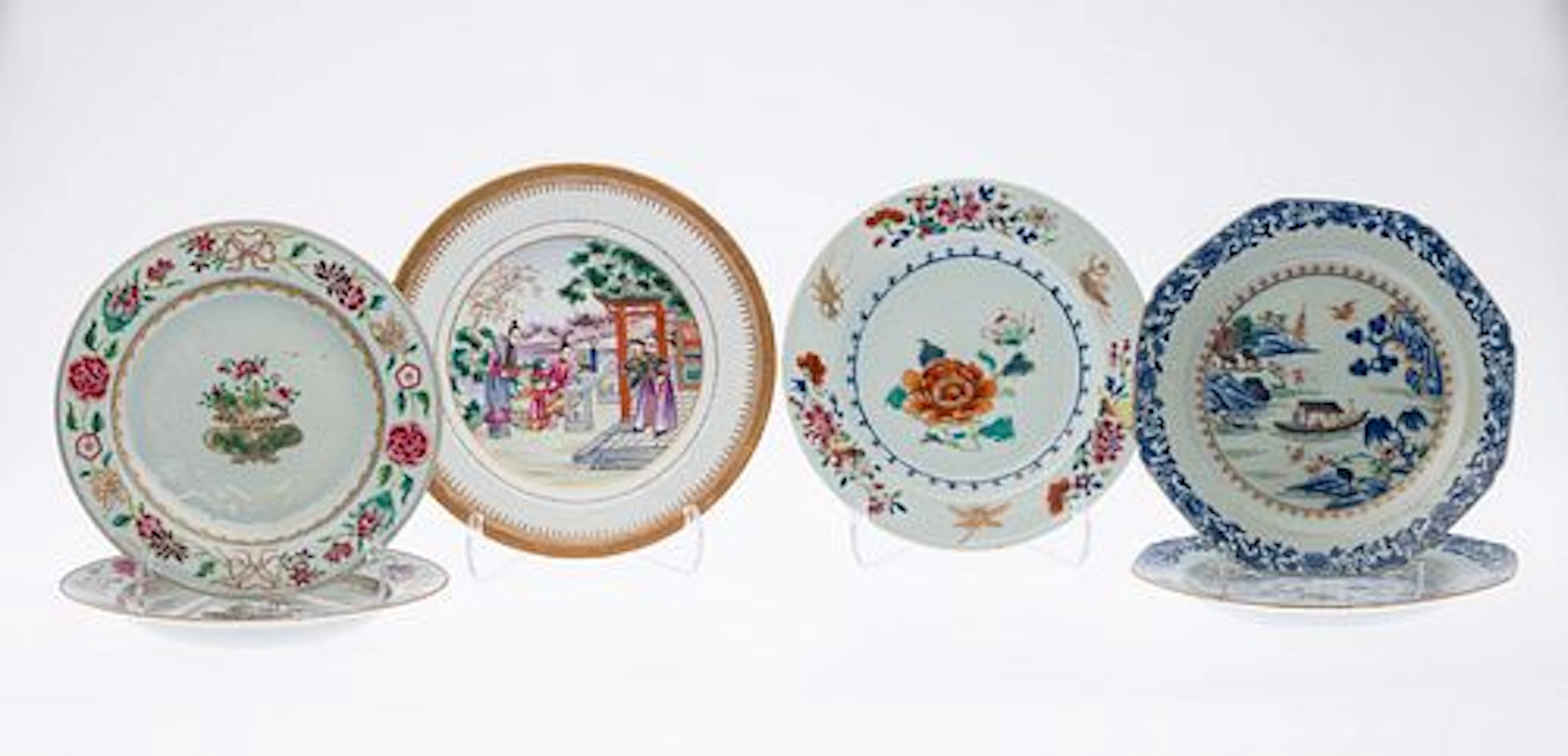 6 Chinese Export Plates, 18th Century