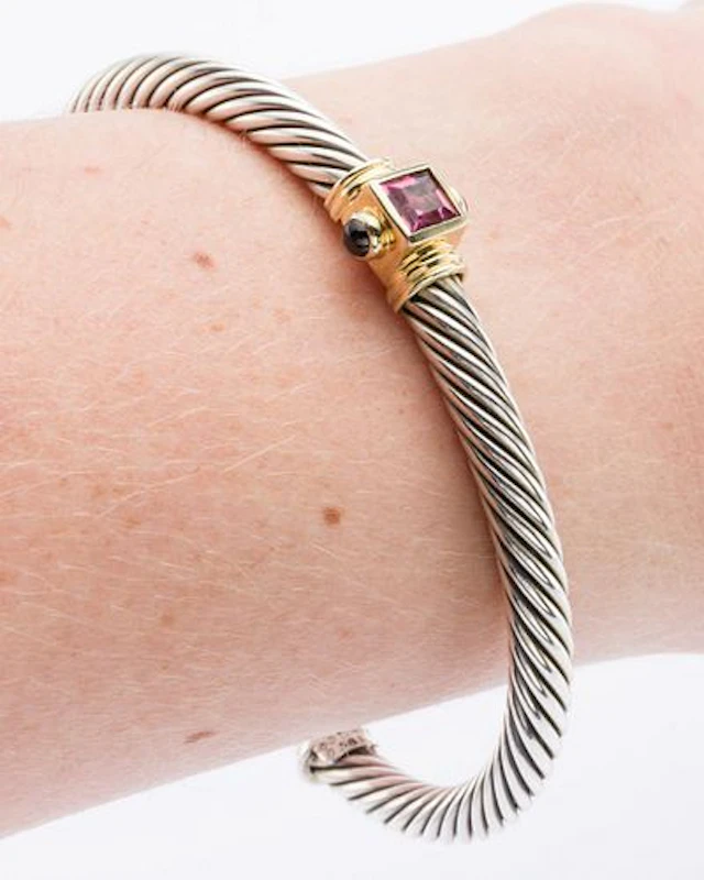 David Yurman Strling & 14K Gold Renaissance Bracelet