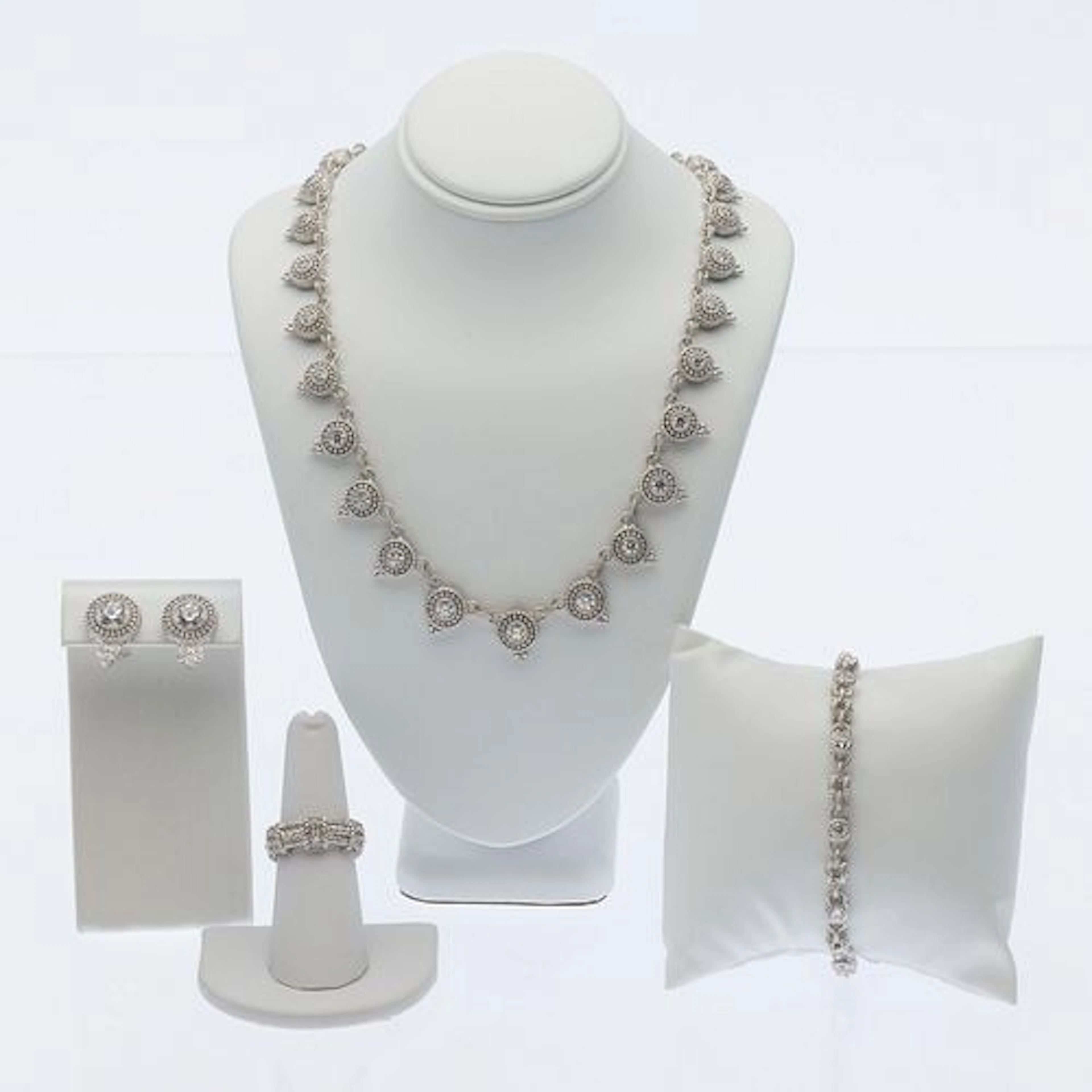 Judith Ripka Sterlign & CZ Jewelry, 4 pcs.