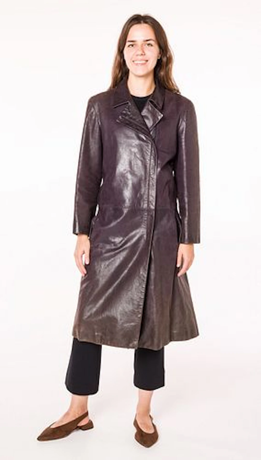 Calvin Klein Collection Leather Coat