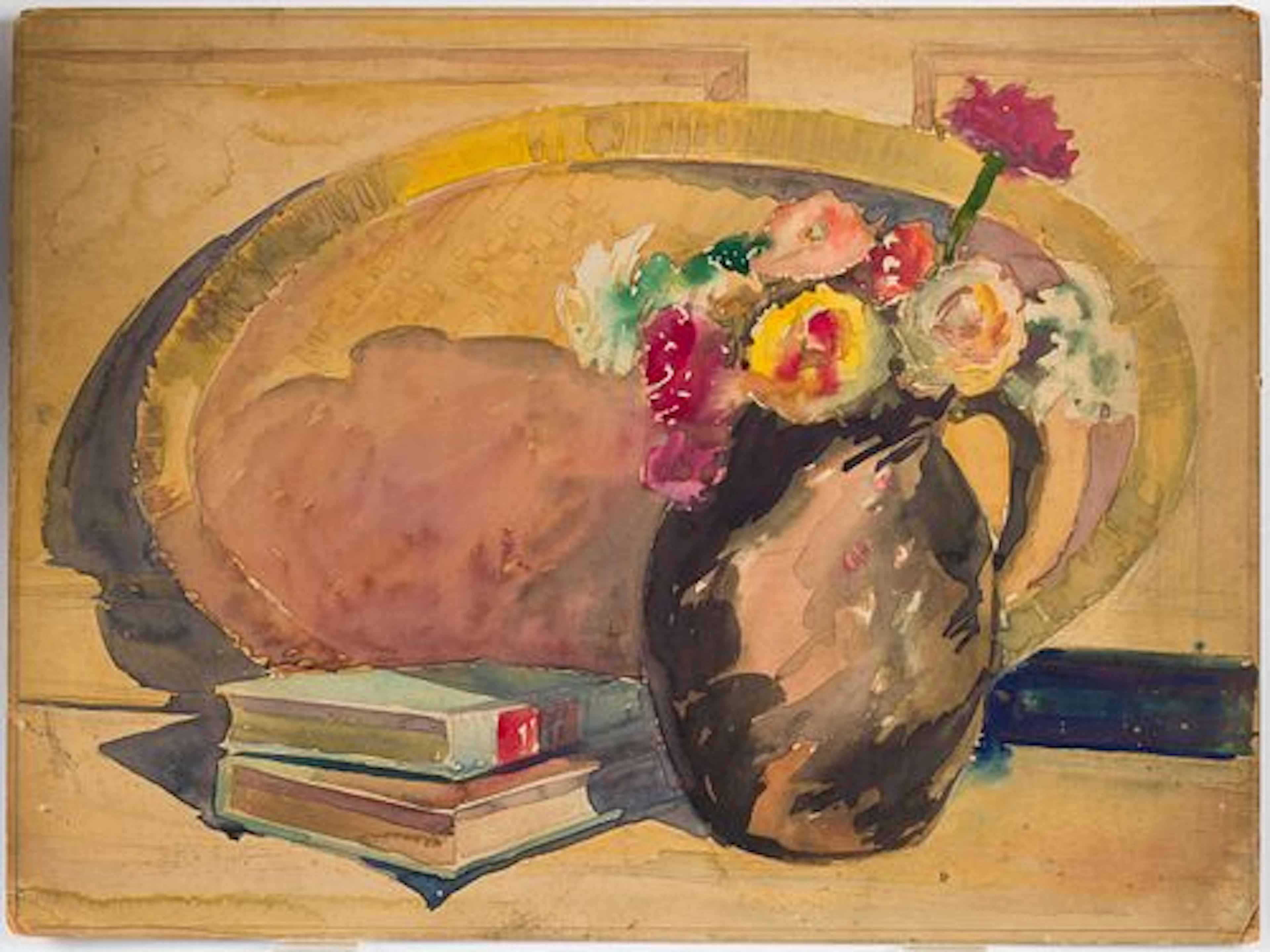 Christopher P.H Murphy, Still Life with Flowers, W/C