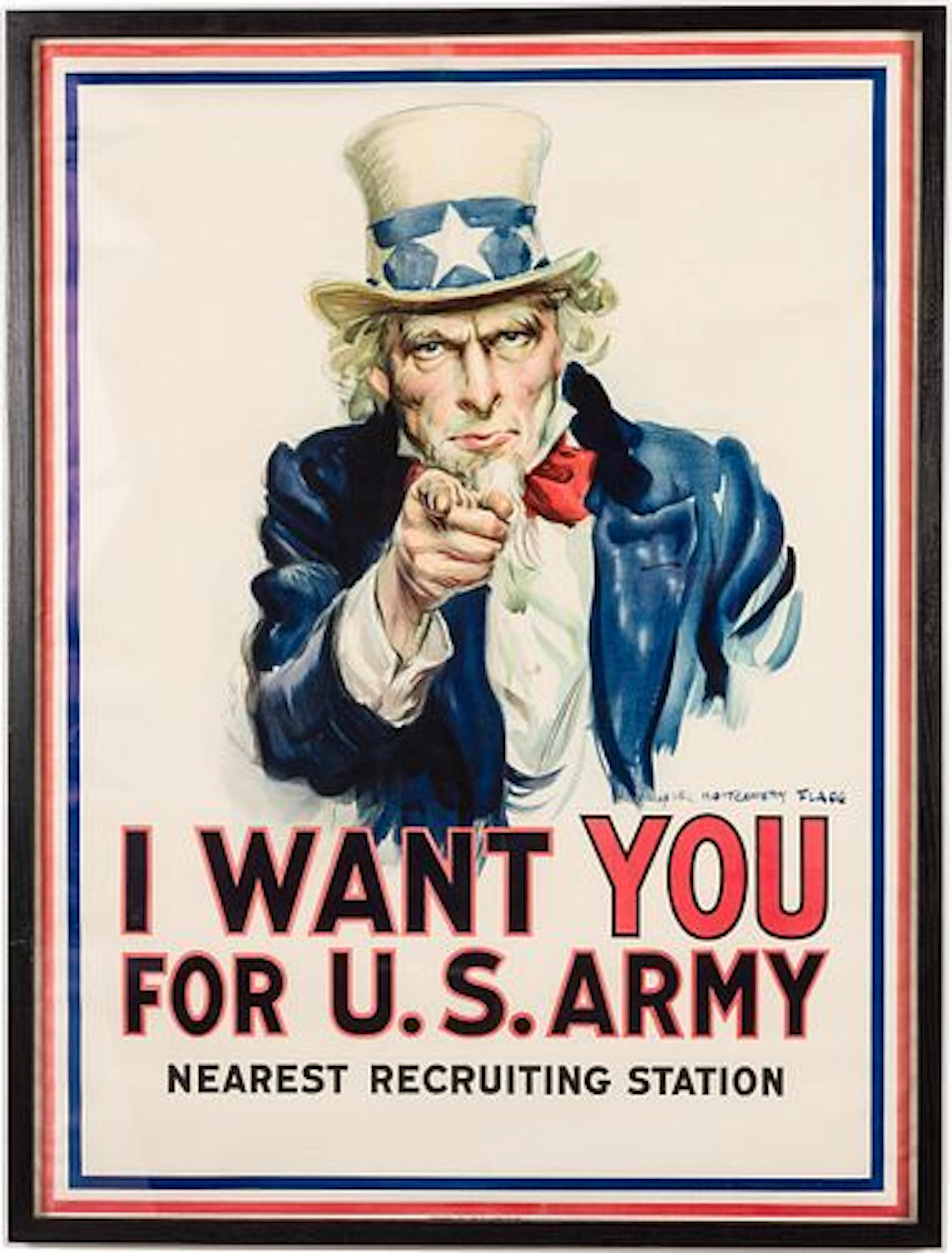James Montgomery Flagg, Uncle Sam Poster, 1917