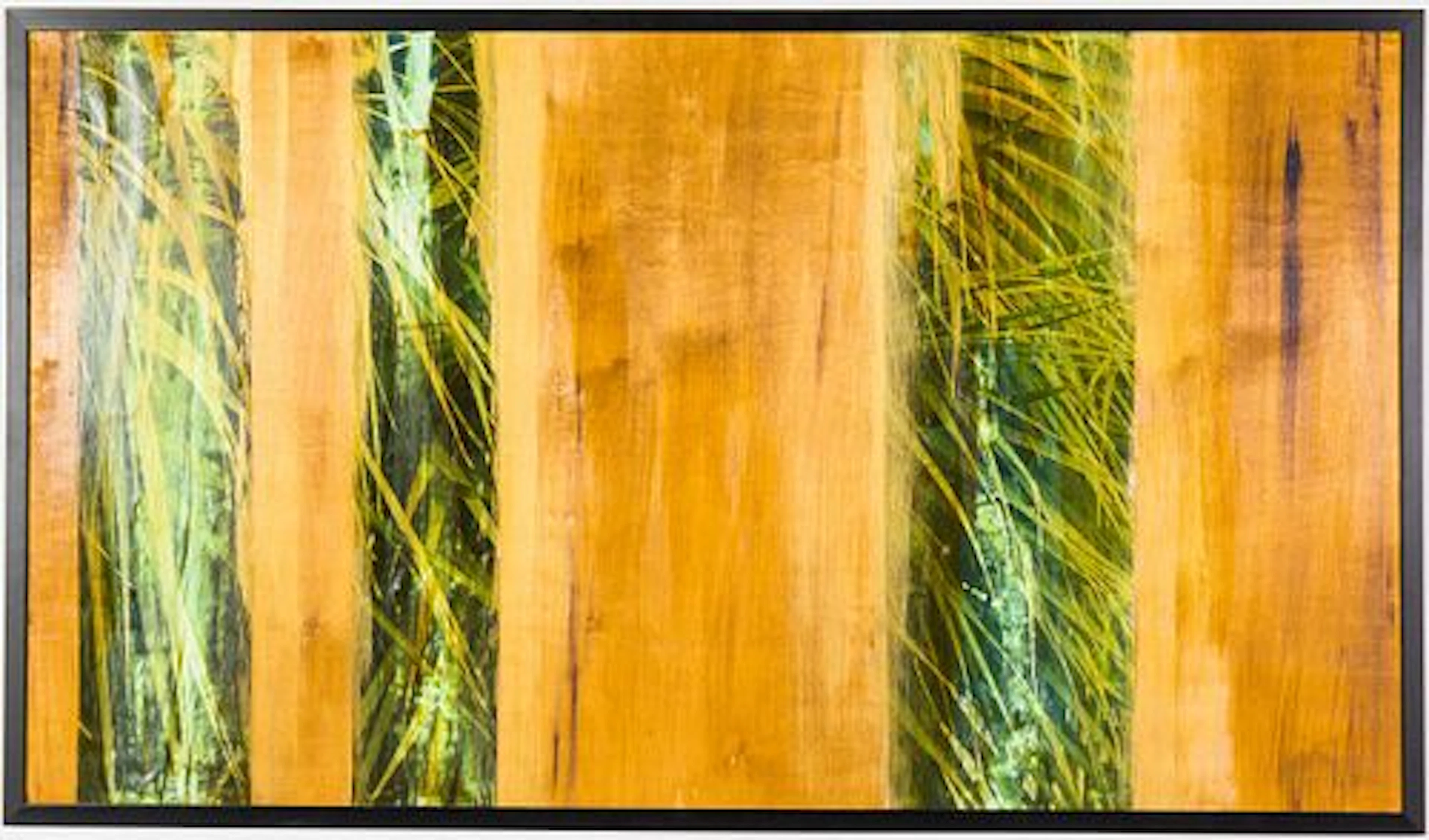 Susan Weeks, Palmetto Series, Mixed Media on Board