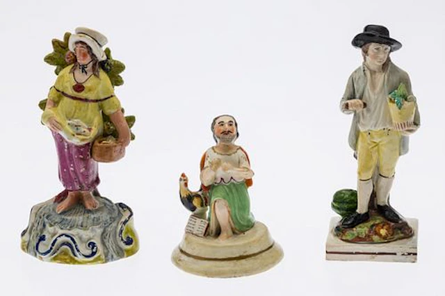 Group of 3 Early Staffordshire Figures