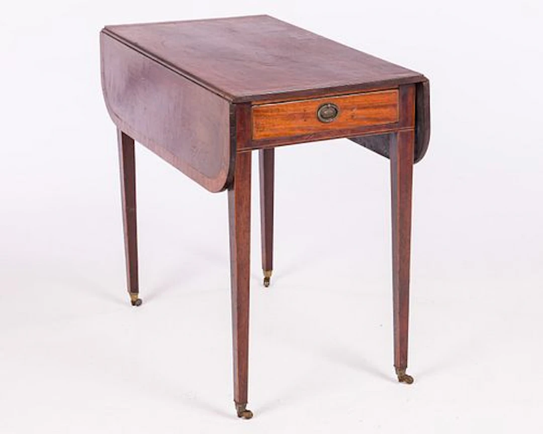 George III Inlaid Pembroke Table, Late 18th C