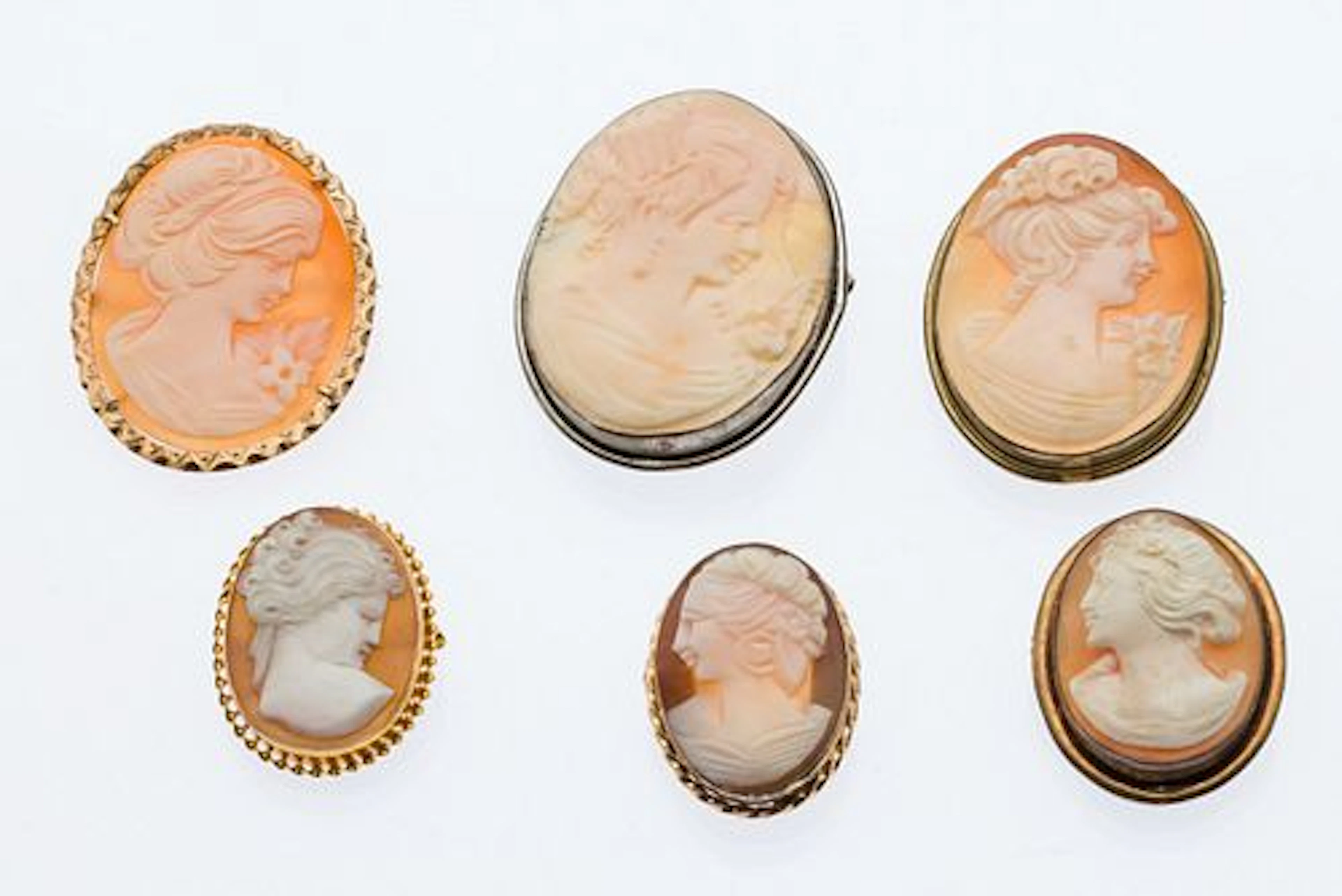 Group of Six Cameos
