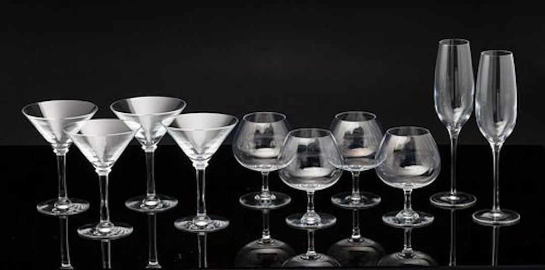 10 Piece Glassware Set, including Baccarat & Tiffany