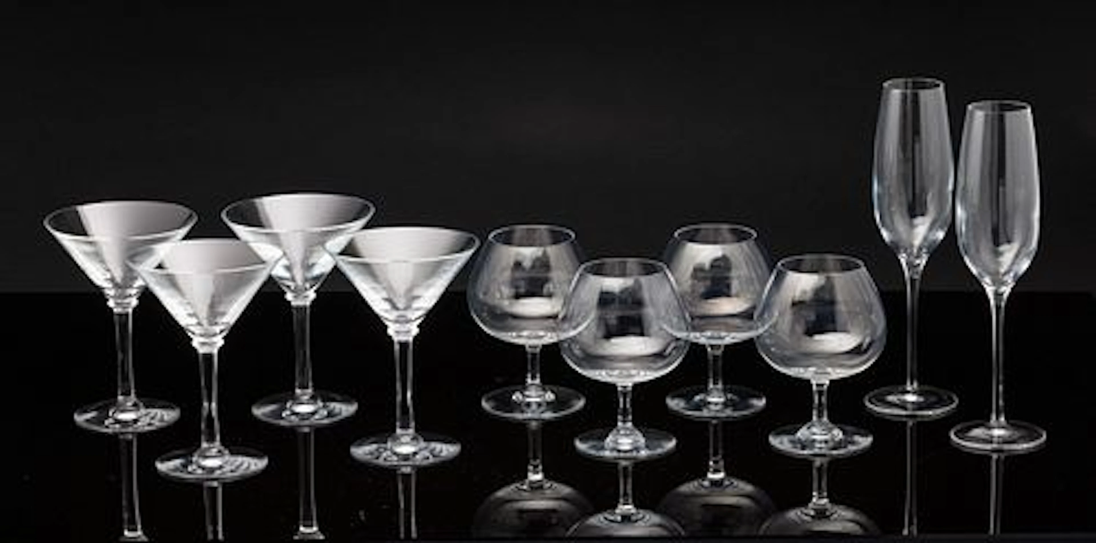 10 Piece Glassware Set, including Baccarat & Tiffany