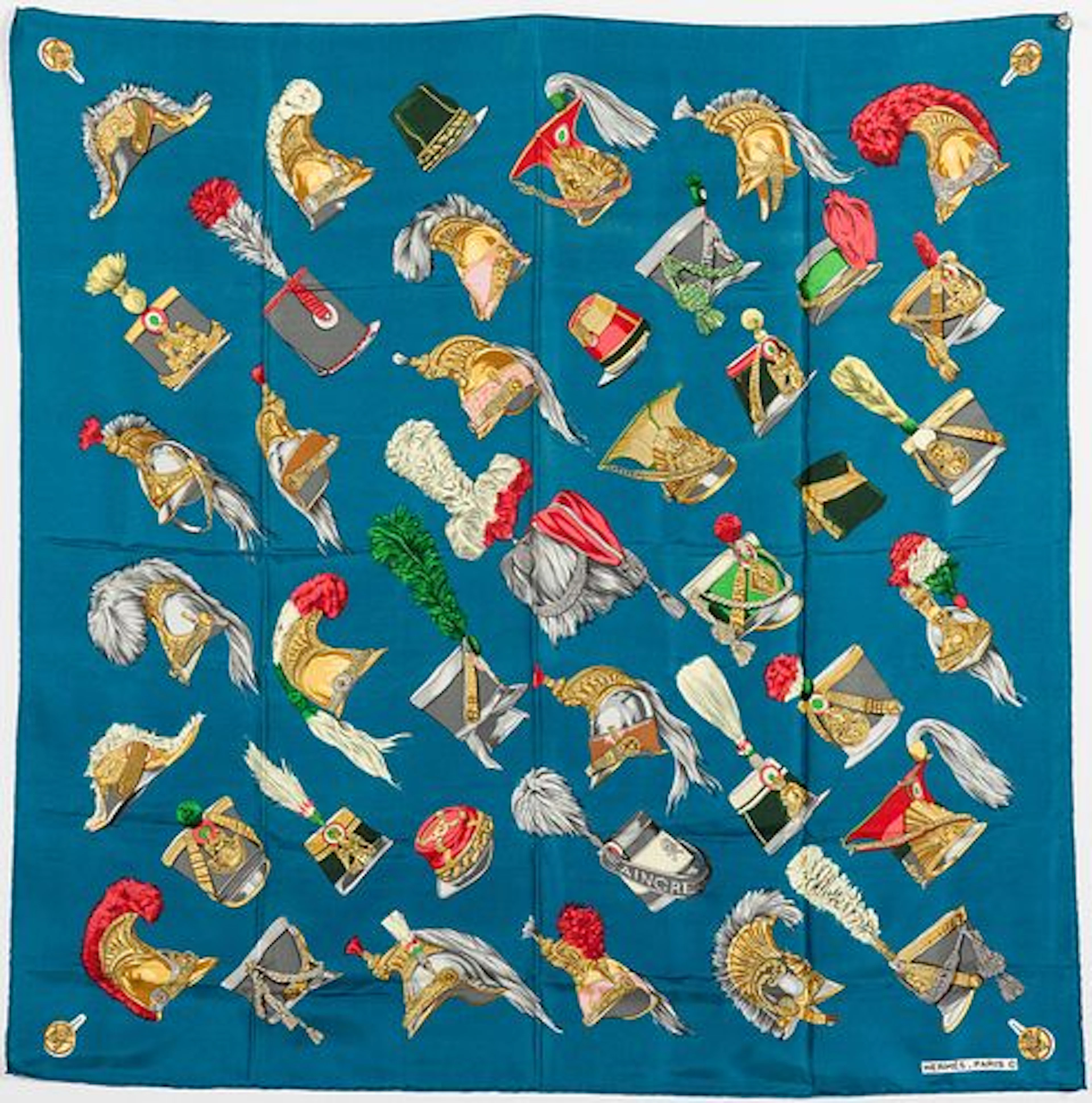 Hermes Carre 90 Aingre Silk Scarf