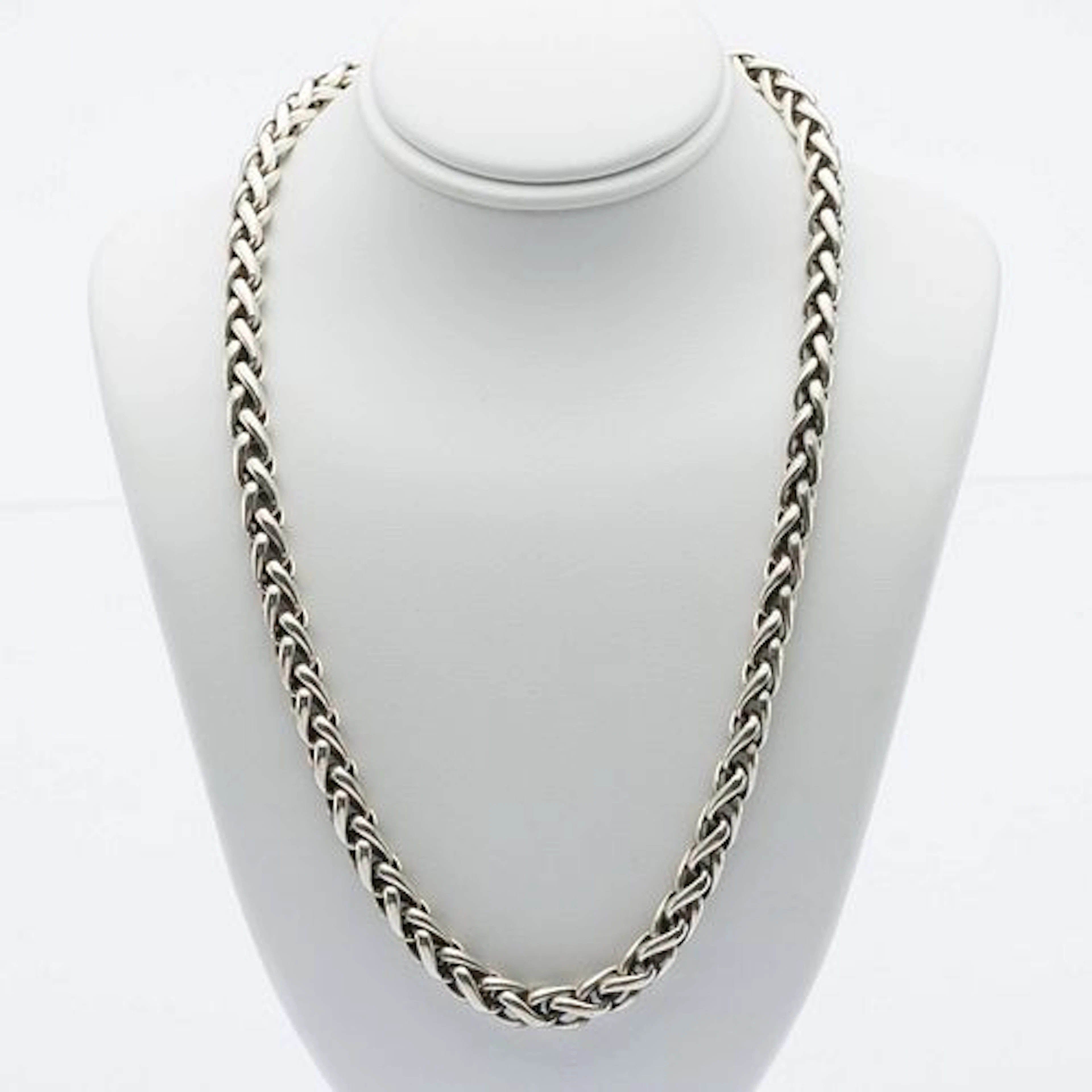 David Yurman Sterling & 14K Wheat Chain Necklace