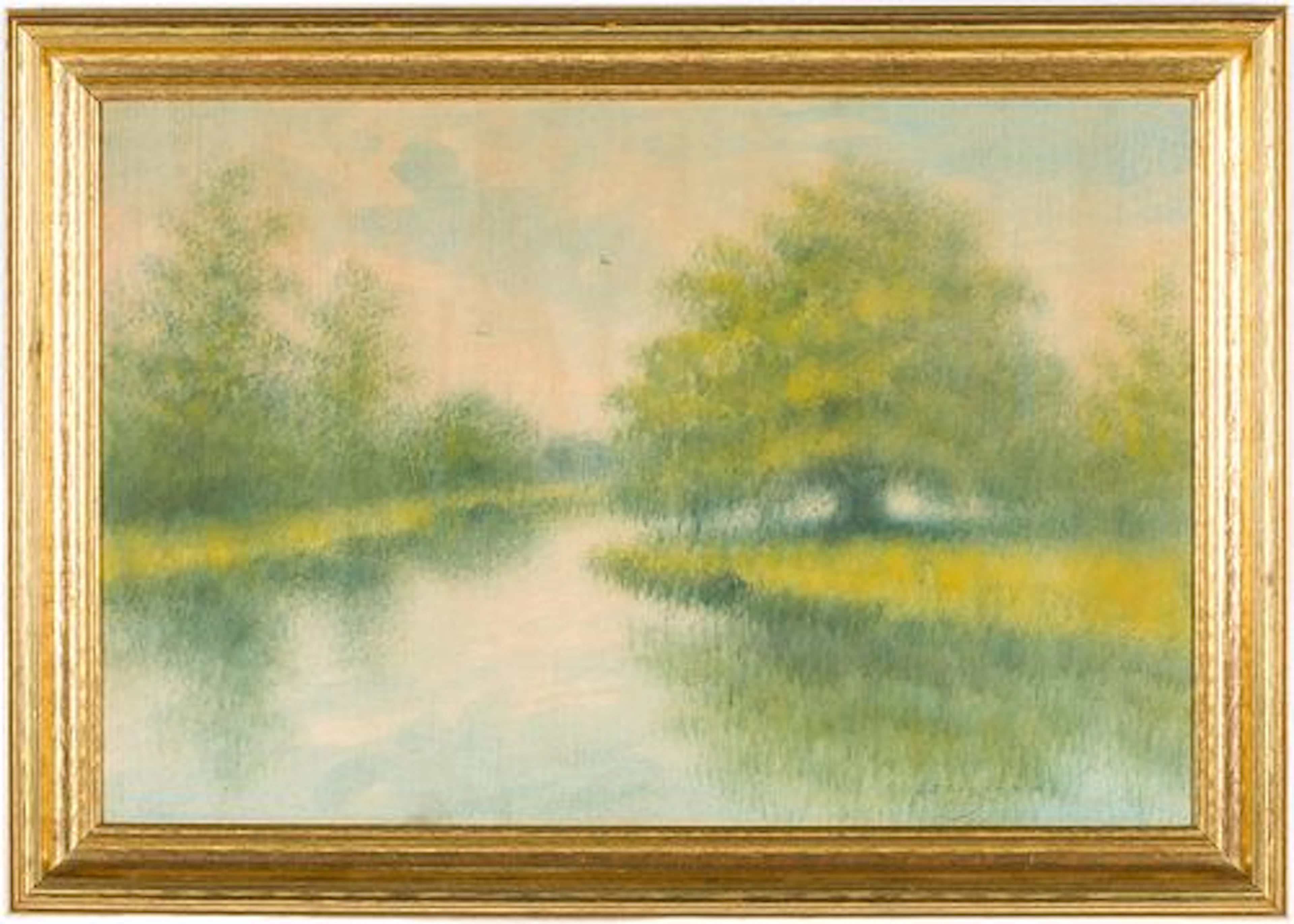Alexander Drysdale (1870–1934) Marsh Scene, Oil Wash