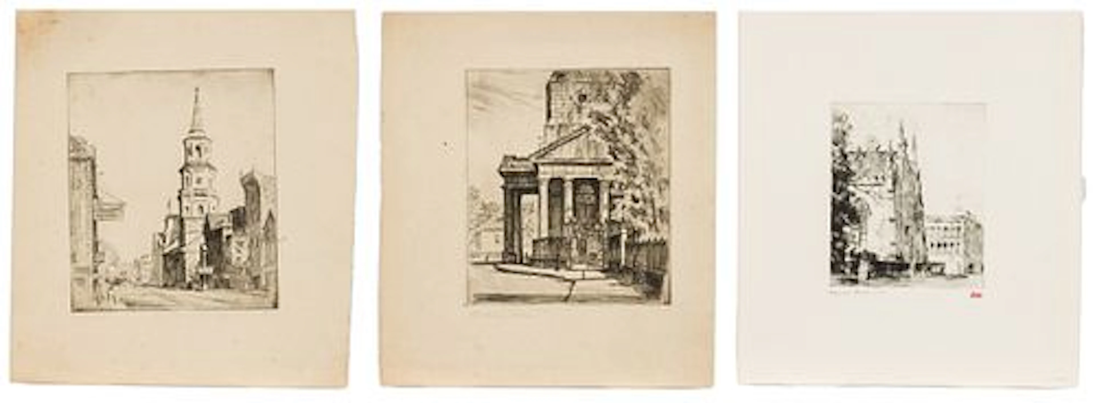Christopher Murphy Jr., 3 Charleston Etchings