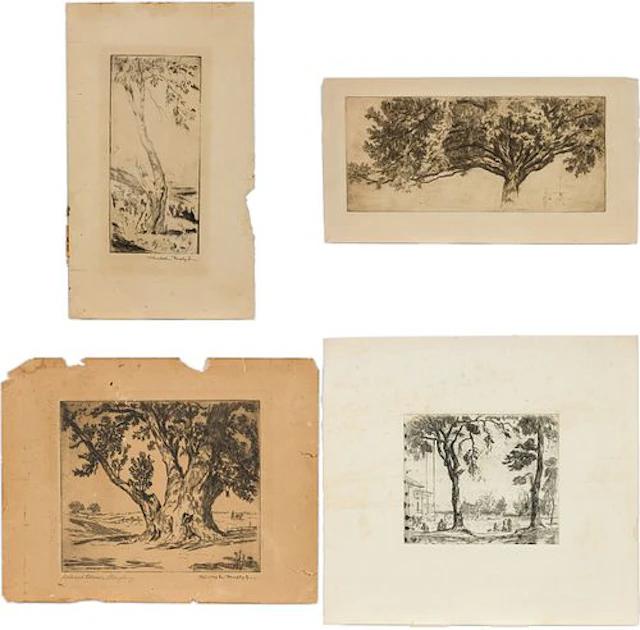 Christopher Murphy Jr., 4 Nature Etchings