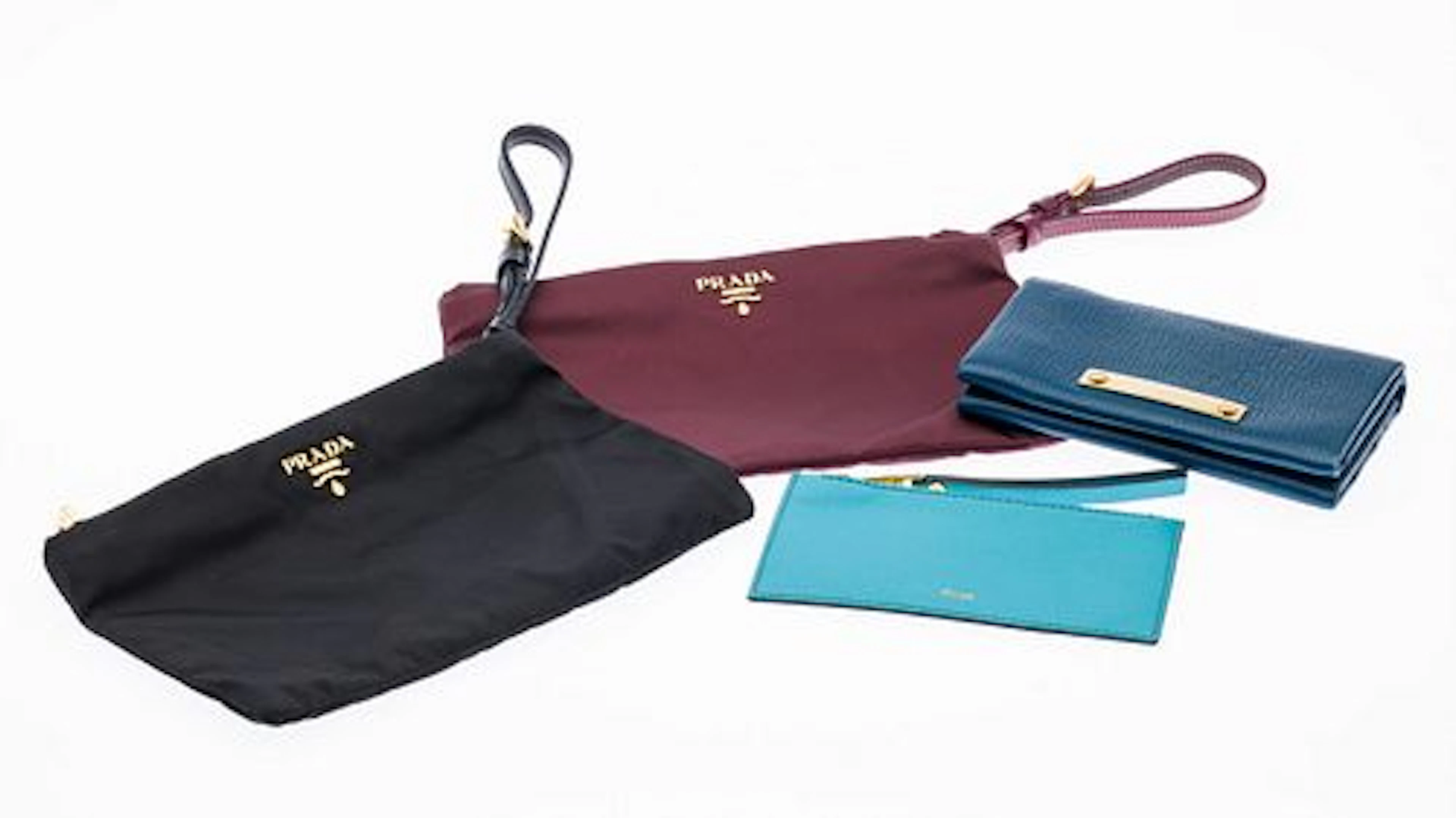 2 Prada Wristlets and Chloe Coin Purse and Wallet