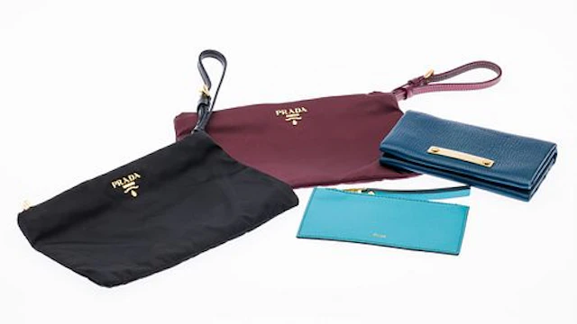 2 Prada Wristlets and Chloe Coin Purse and Wallet