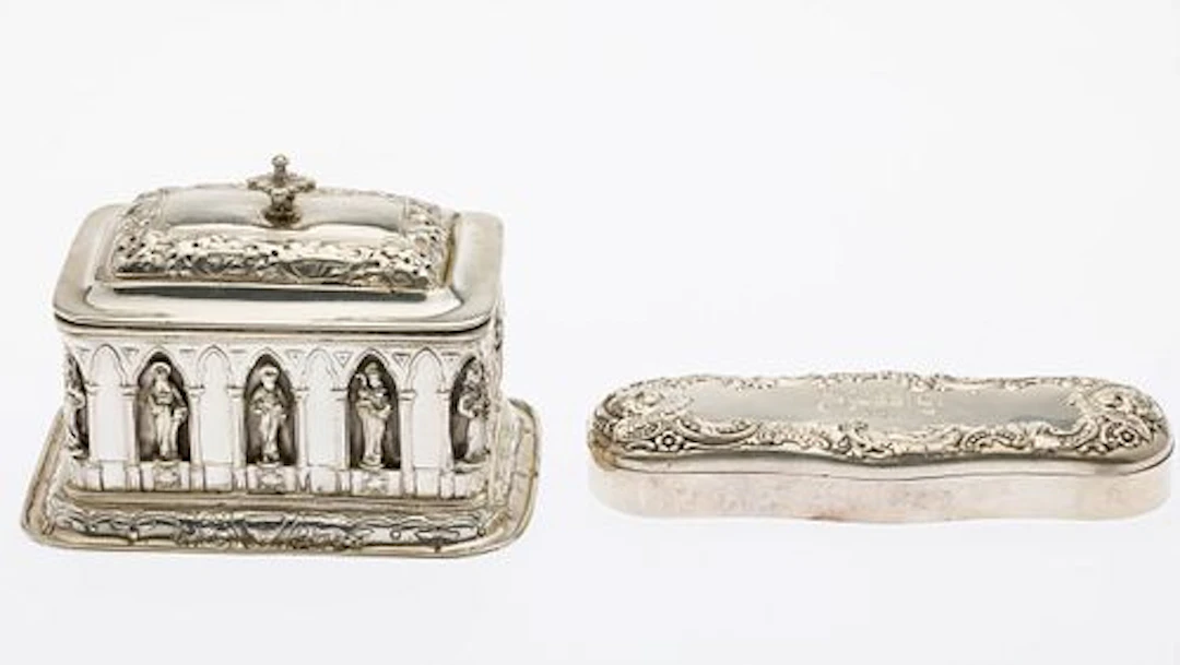 Dominick & Haff Sterling Box & German Silverplte Box