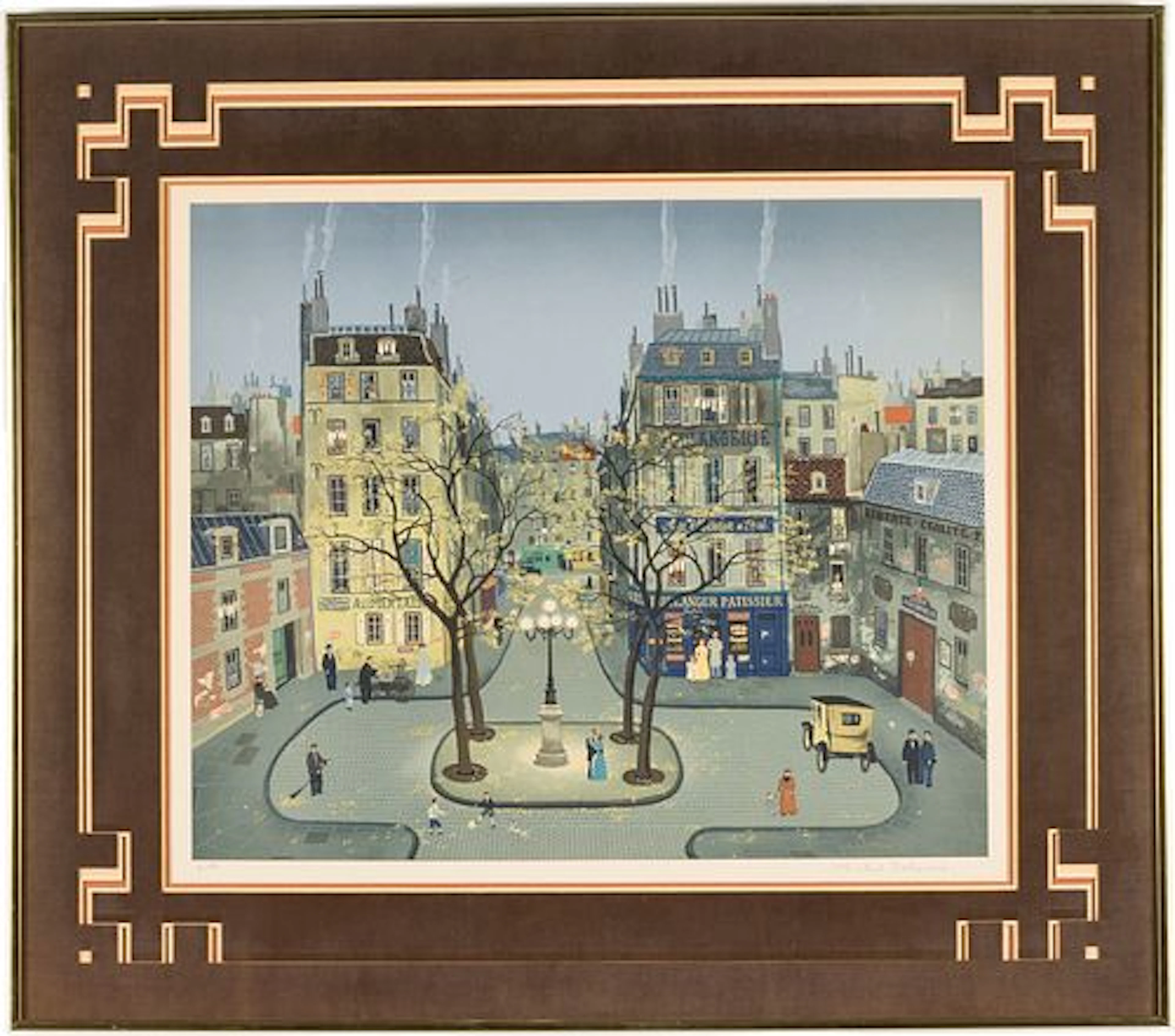 Michel Delacroix (b. 1933), Place Furstenburg, Litho