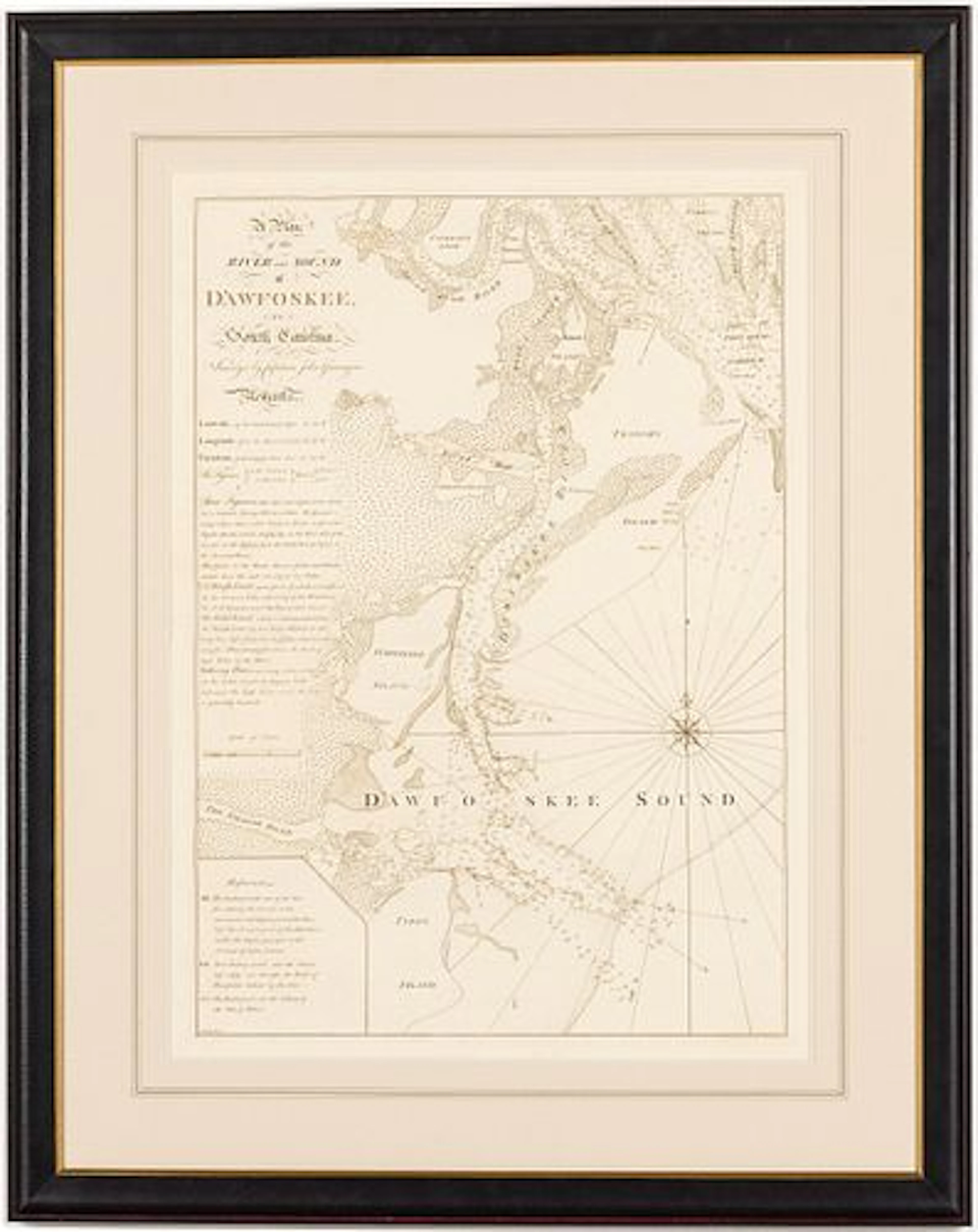 Gascoigne, A Plan of the River & Sound of D'Awfoskee