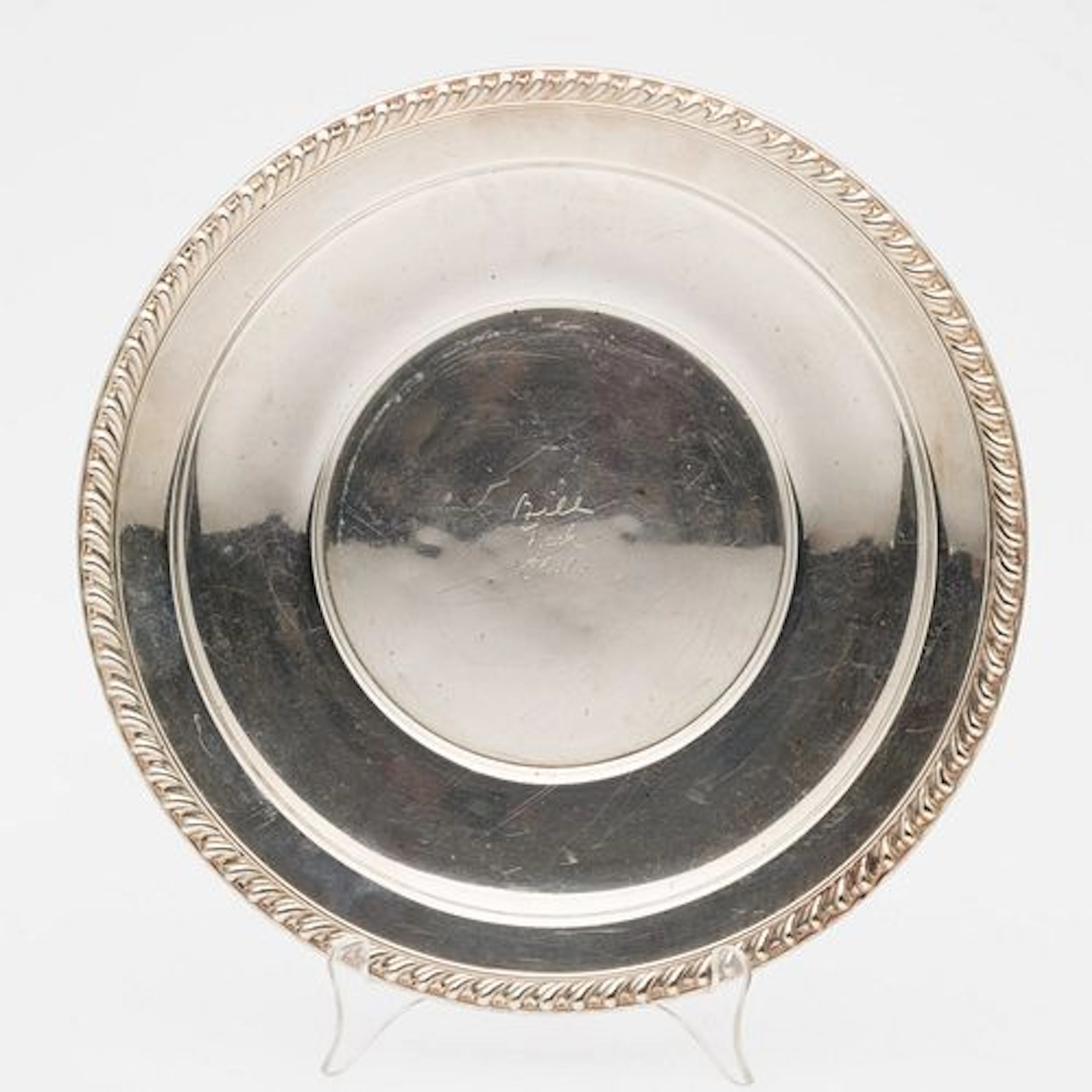 Wallace Sterling Silver Circular tray