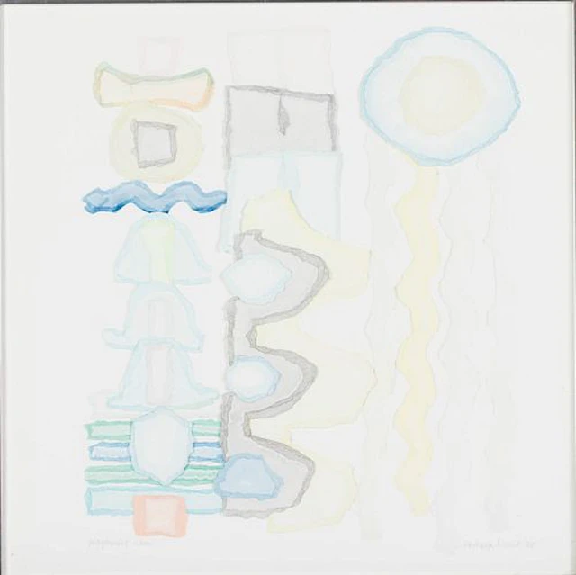 Barbara Brozik), Peppermint Rain, Mixed Media, 1982