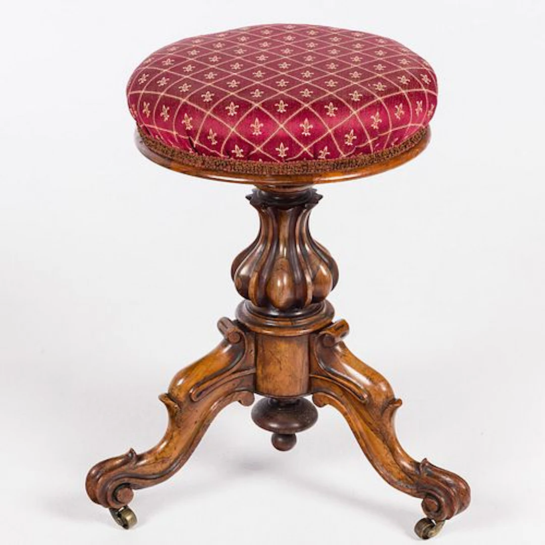 Victorian Rosewood Piano Stool, 19th C