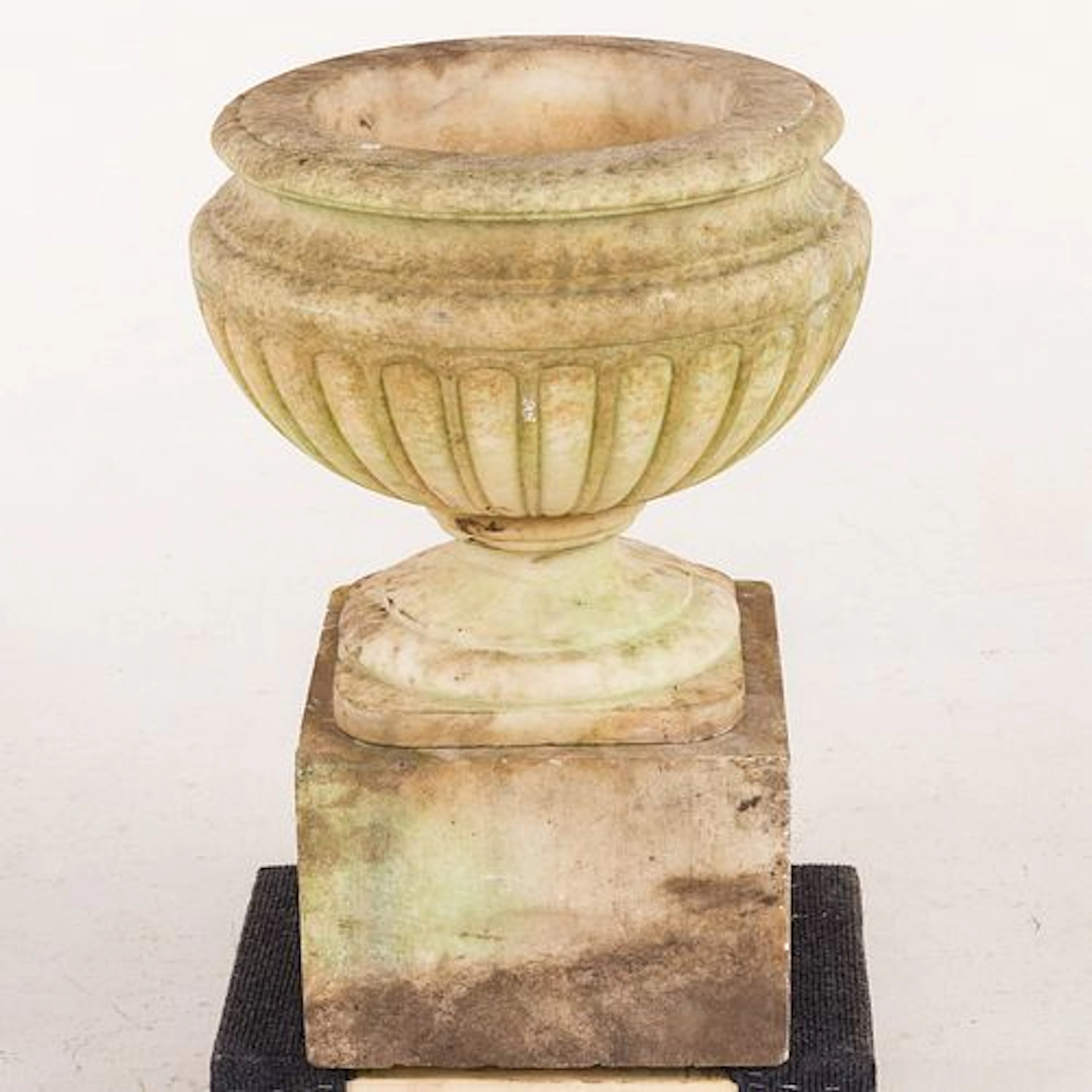 Marble Urn on Stand, Probably 19th C