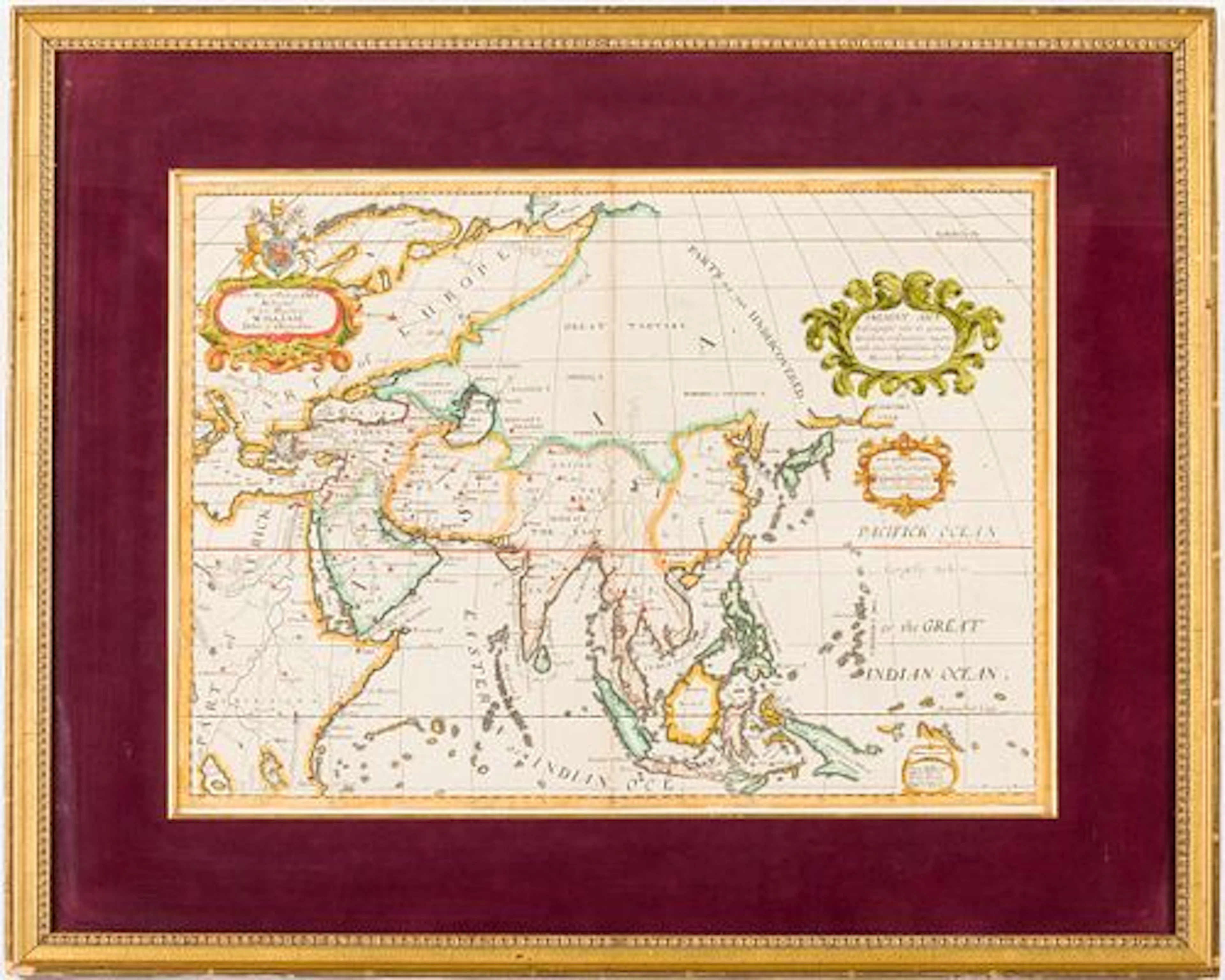 Edward Wells, A New Map of Present Asia, 18th C
