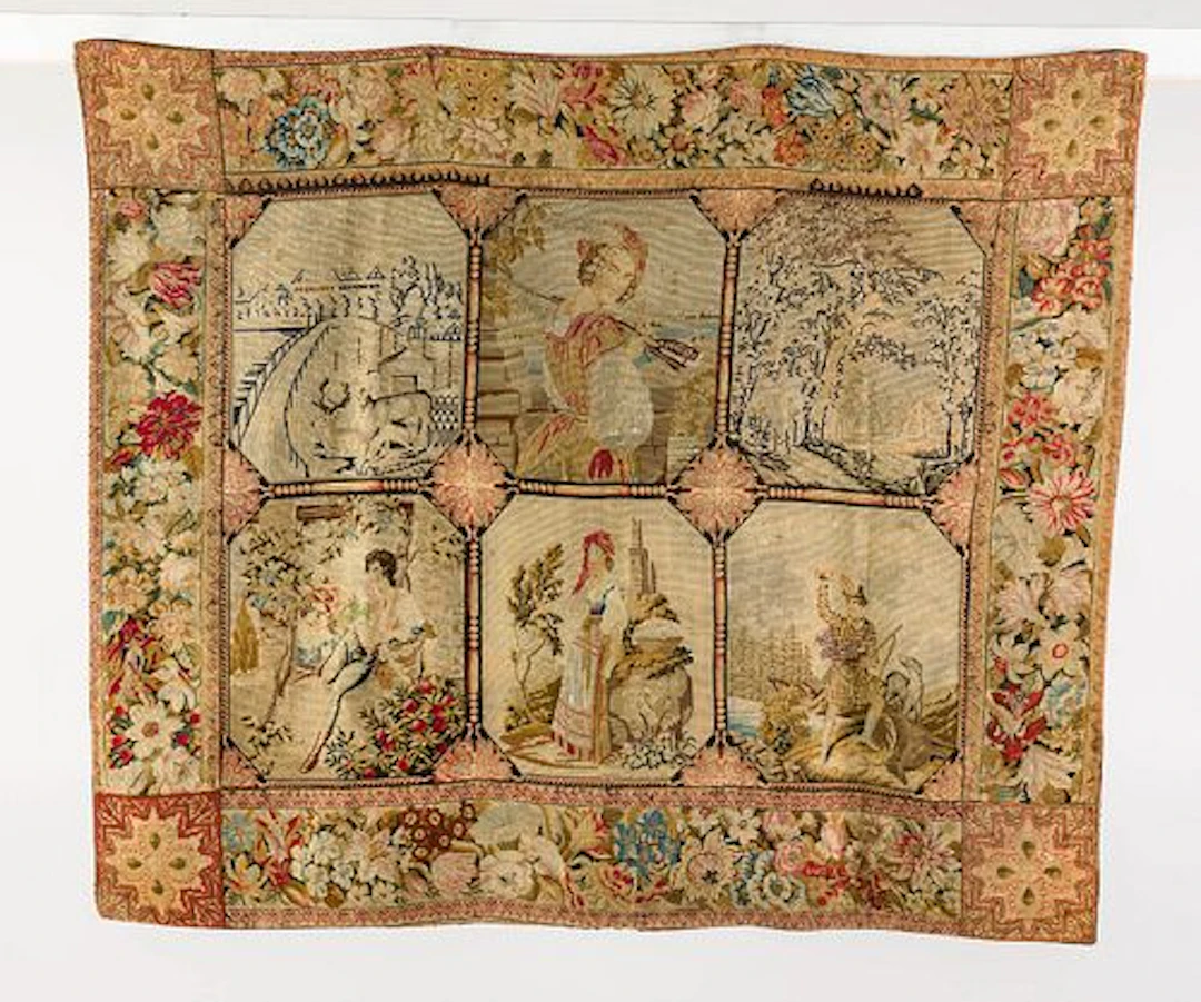 English Needlepoint Rug 19th C.