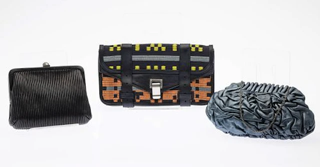 3 Leather Clutches, including Reed Krakoff