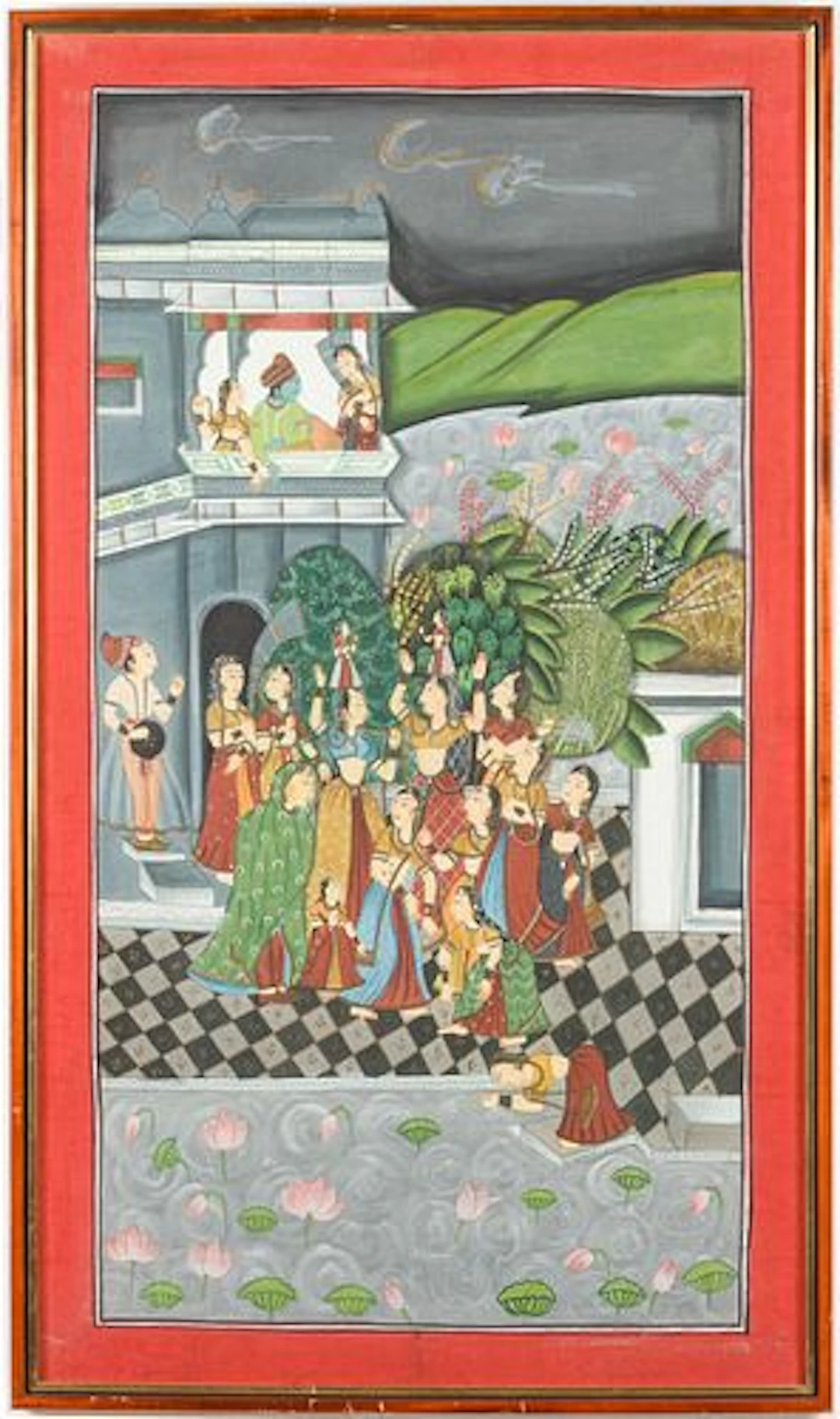 Large Indian Cloth Painting