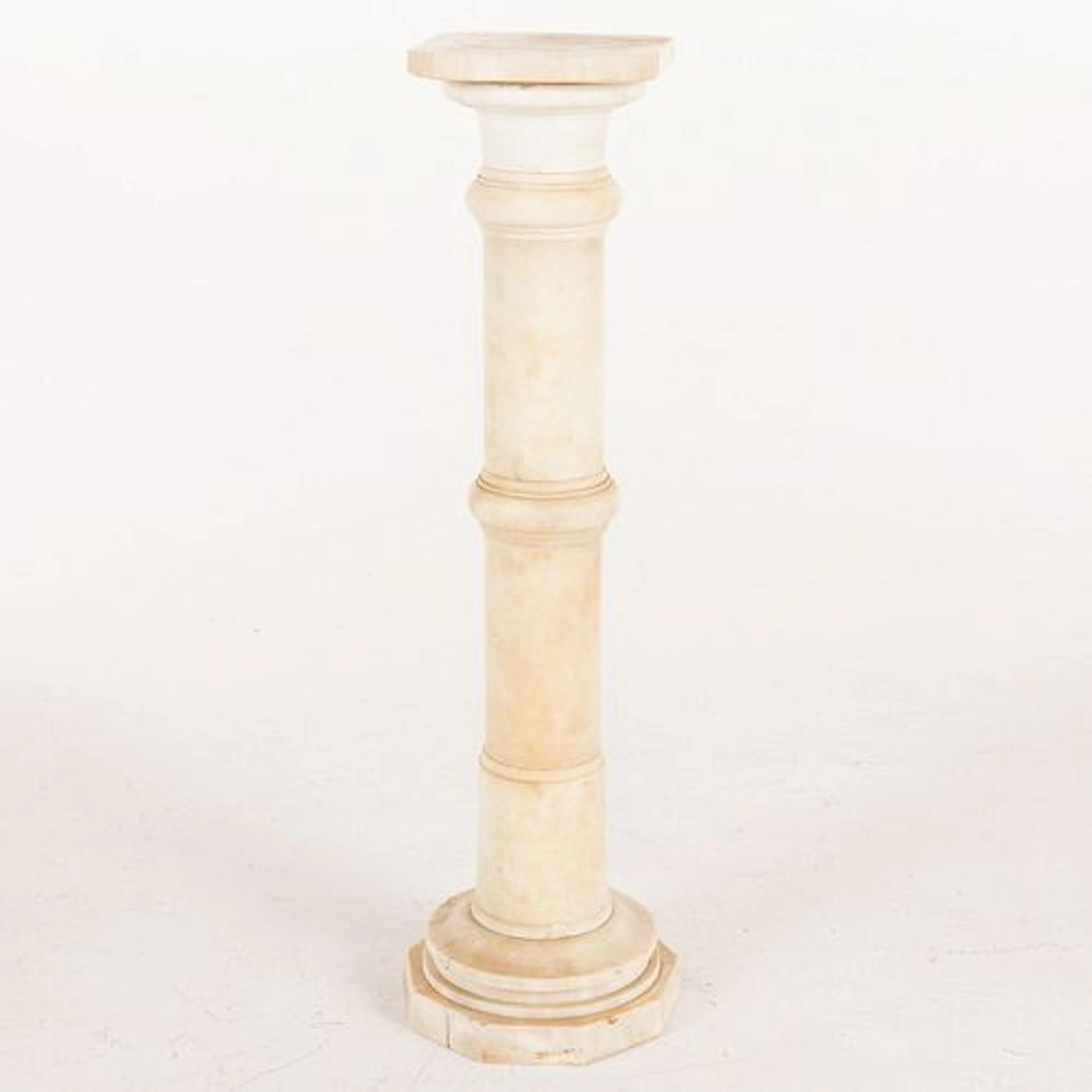 Columnar Marble Pedestal, 19th Century