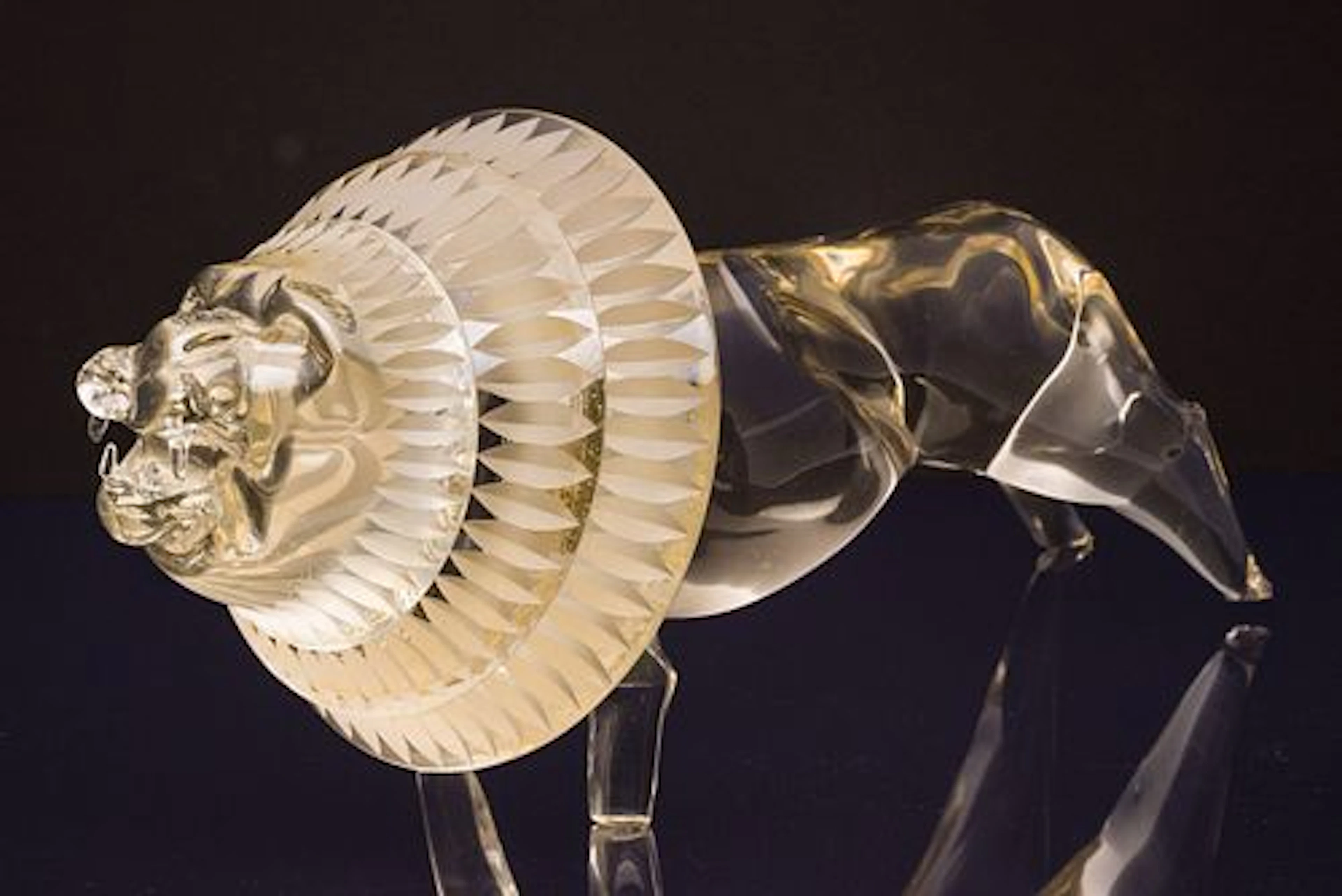 Large Glass Lion