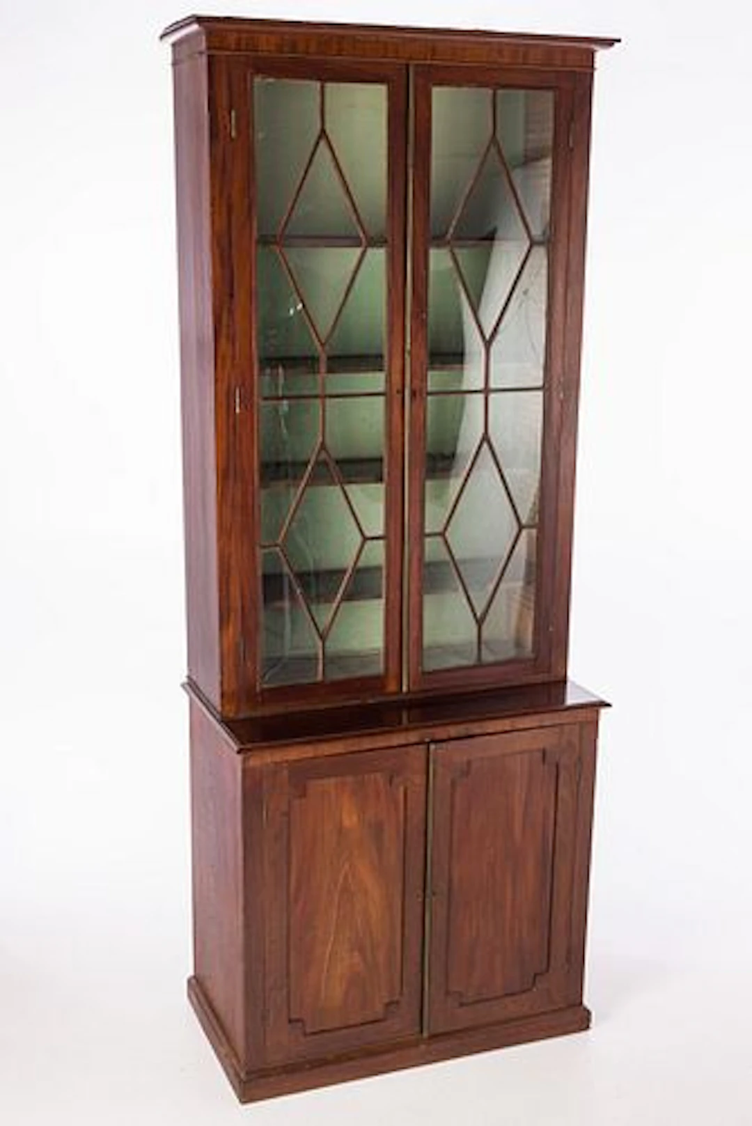 Regency Mahogany Bookcase Cabinet, 1st Qurter 19th C