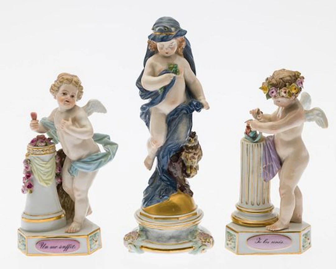 3 Meissen Porcelain Figurines