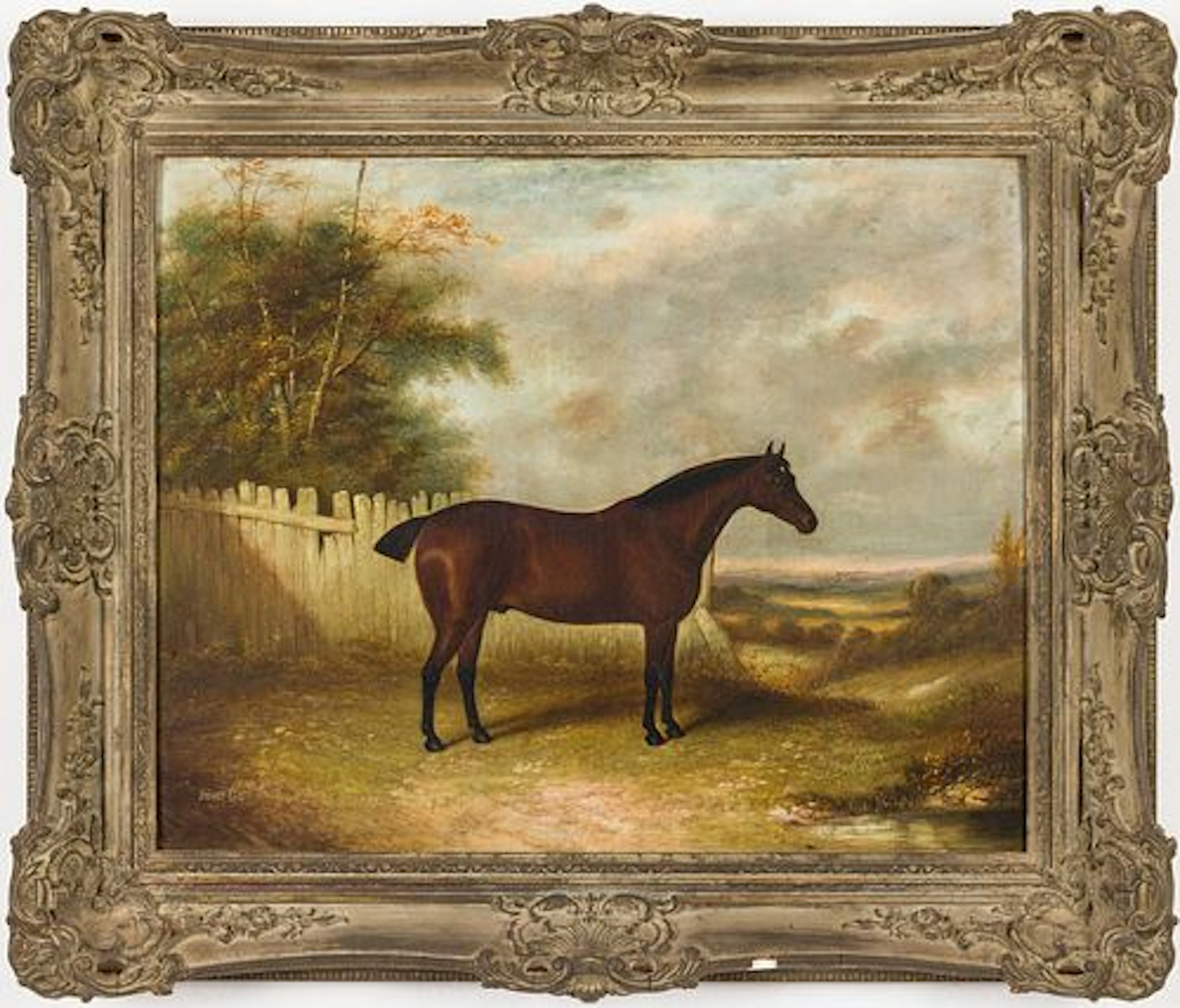 James Clark (British, 1858-1943), Horse, O/C