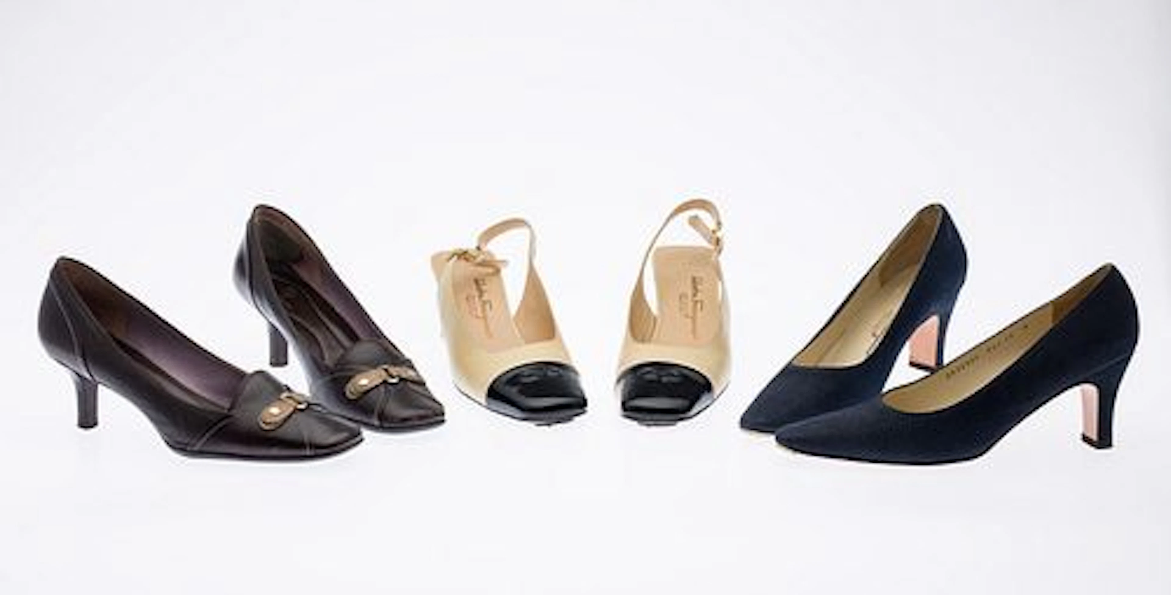 2 Pairs of Ferragamo Shoes & Pair of Cole Haan Shoes