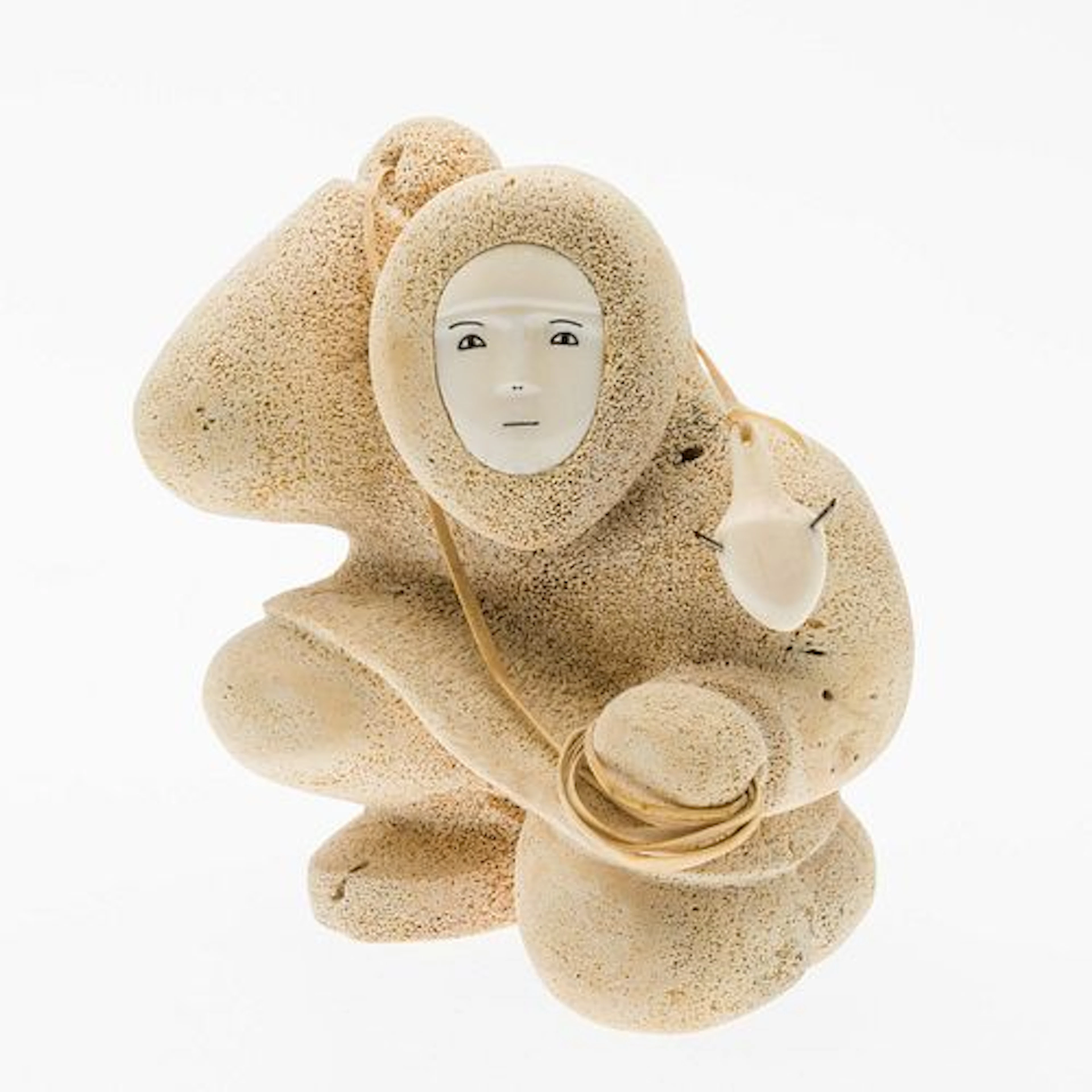 John Sinnok, Inuit Carved Bone Figure