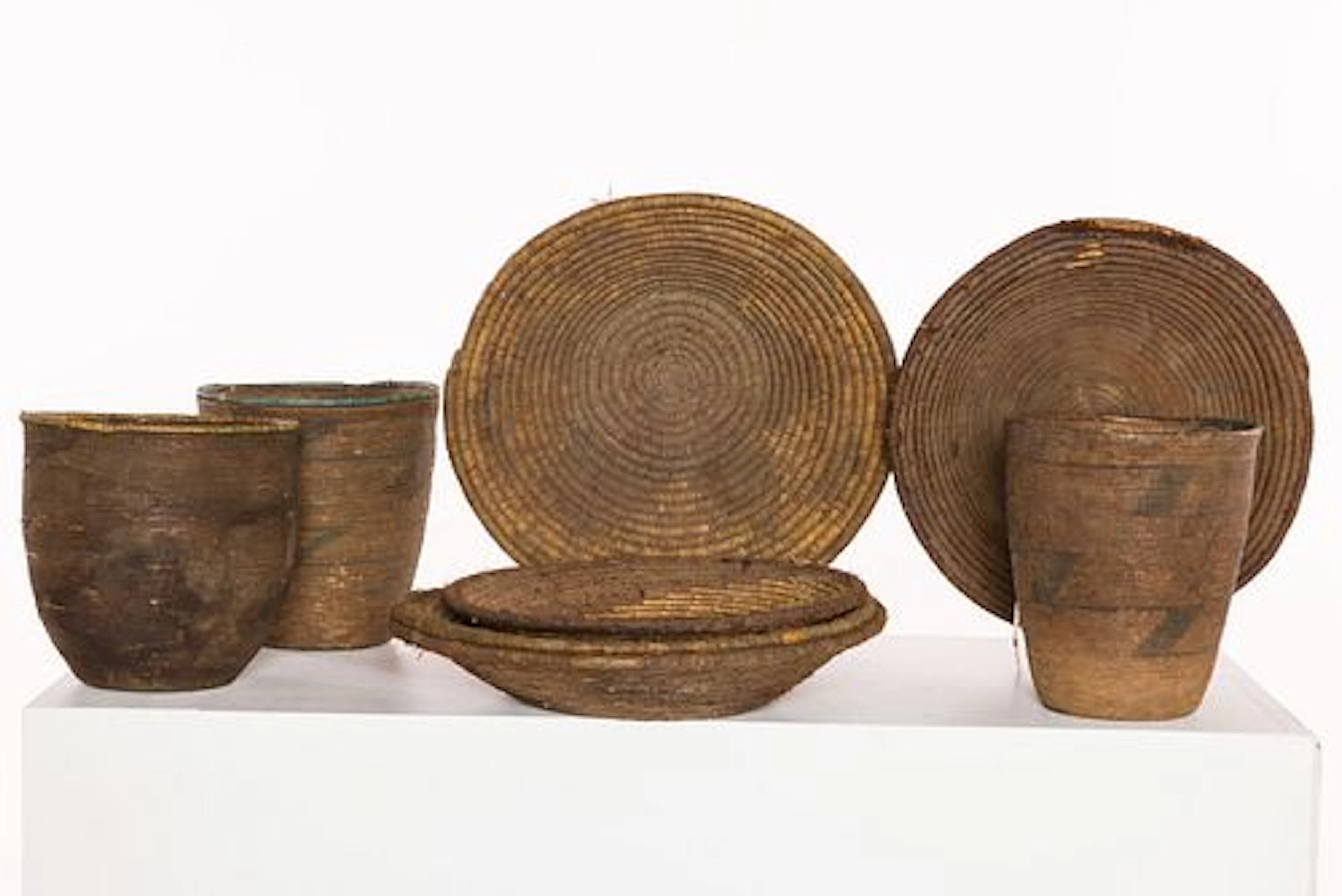 Group of 8 African Baskets