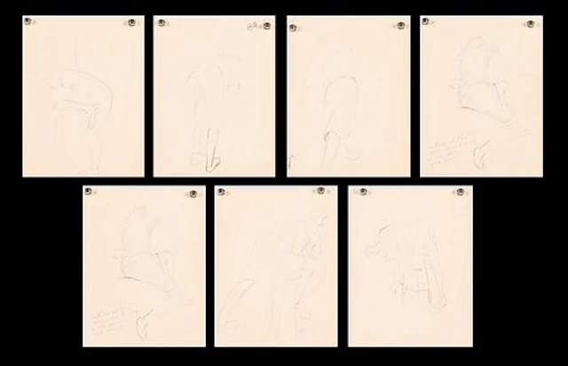 Augusta Oelshig (Sav, 1918-2000), 6 Figure Sketches