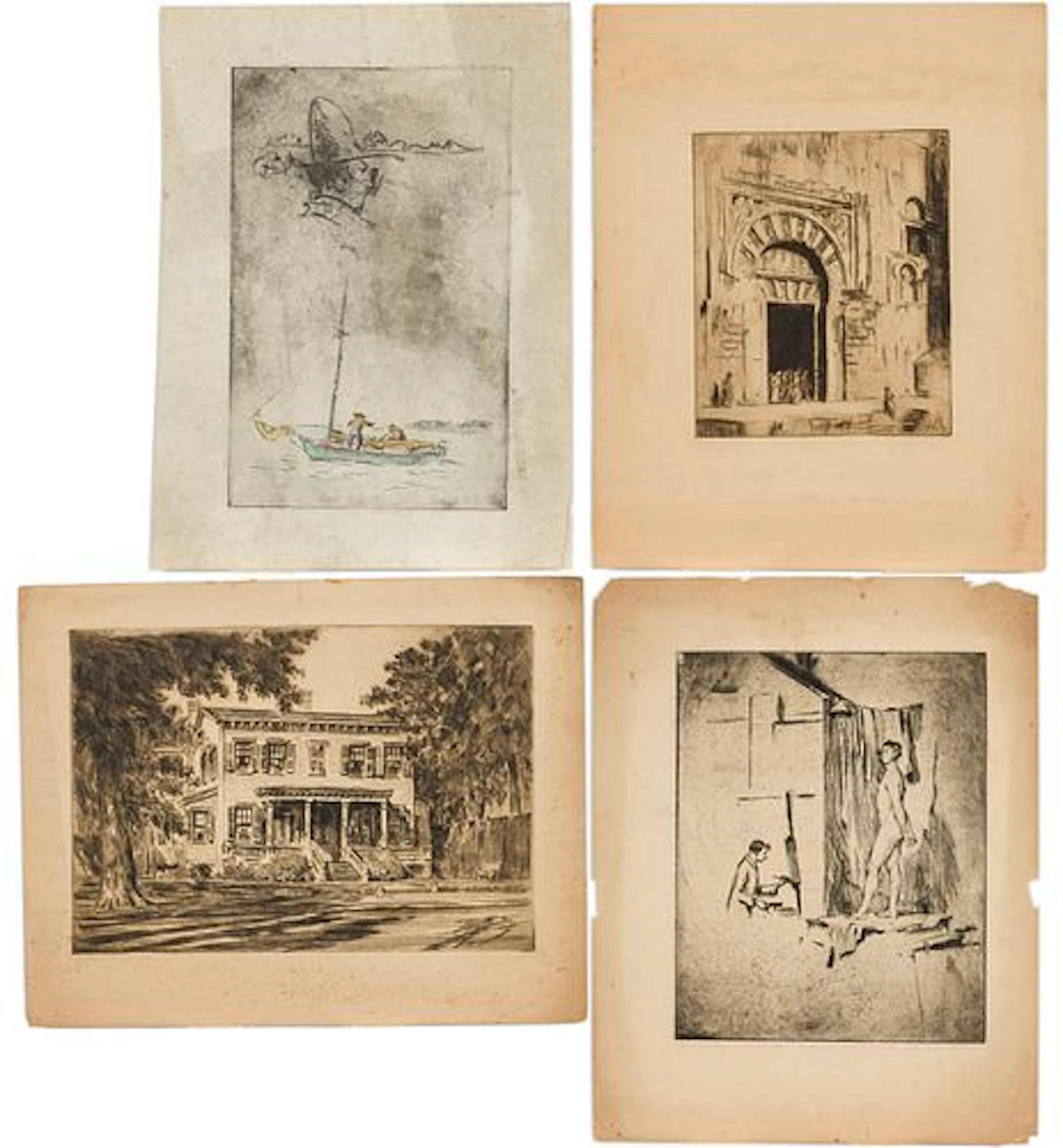 Christopher Murphy Jr. (1902-1973), 4 Misc. Etchings