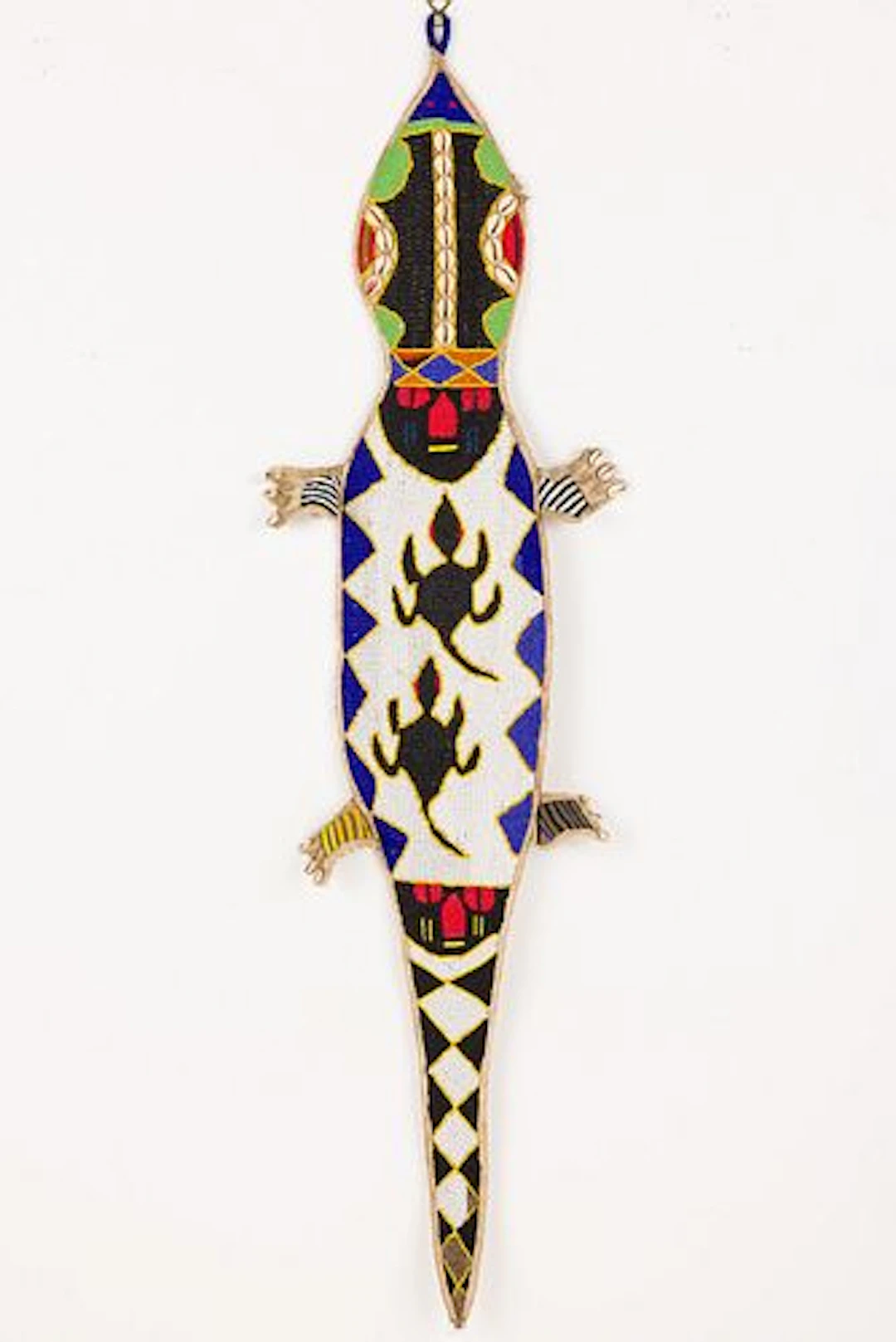 African Beaded Lizard Wall Hanging