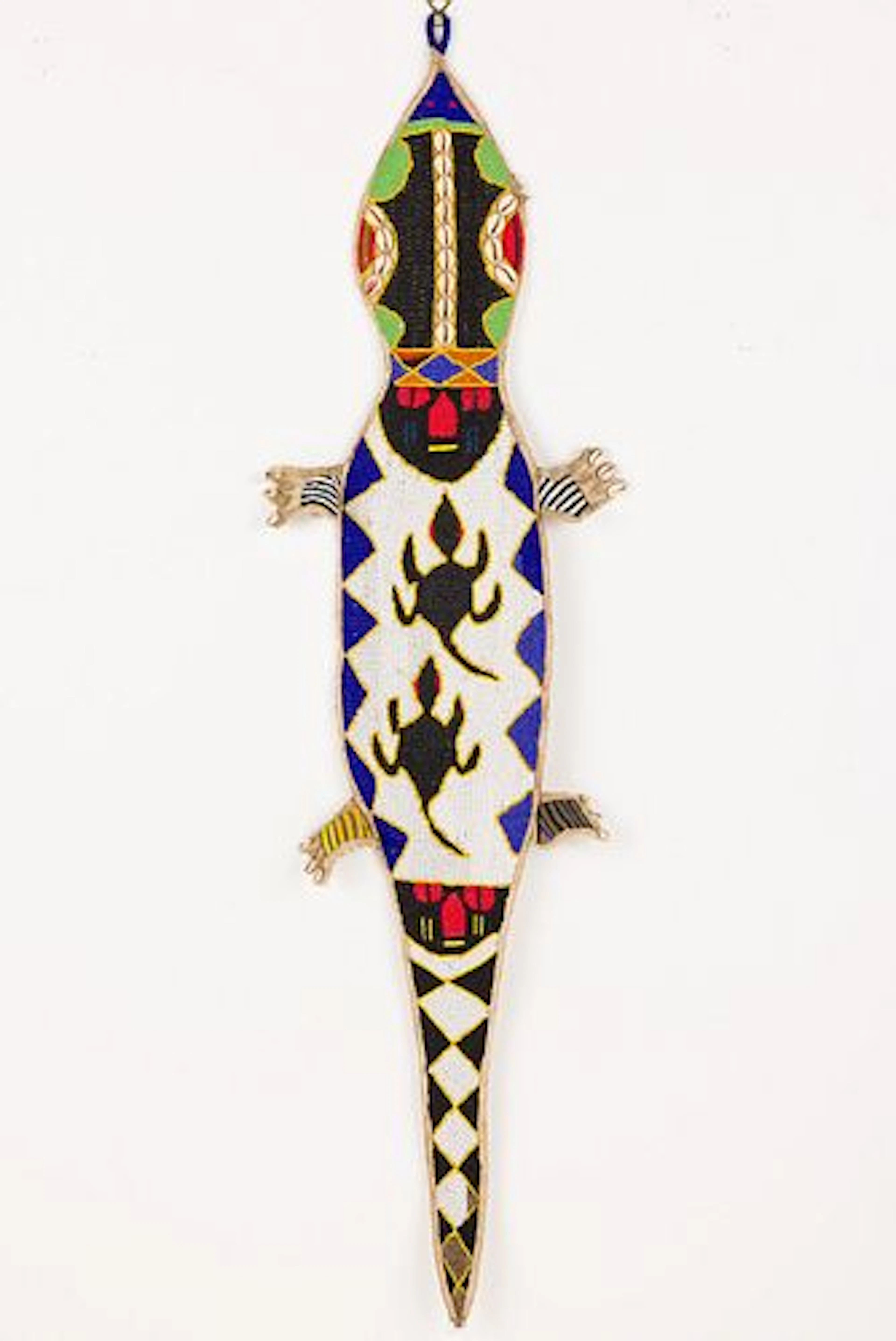 African Beaded Lizard Wall Hanging