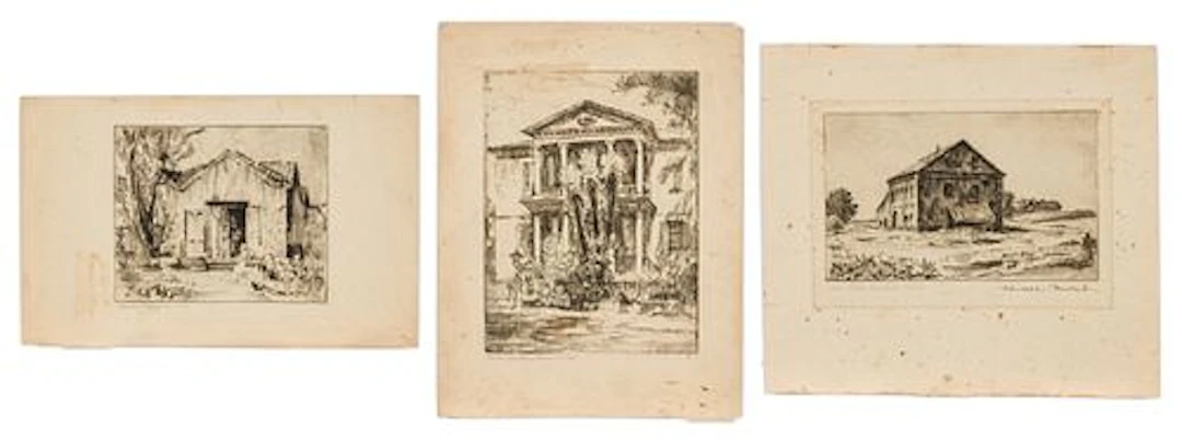 Christopher Murphy Jr., 3 Charleston Etchings